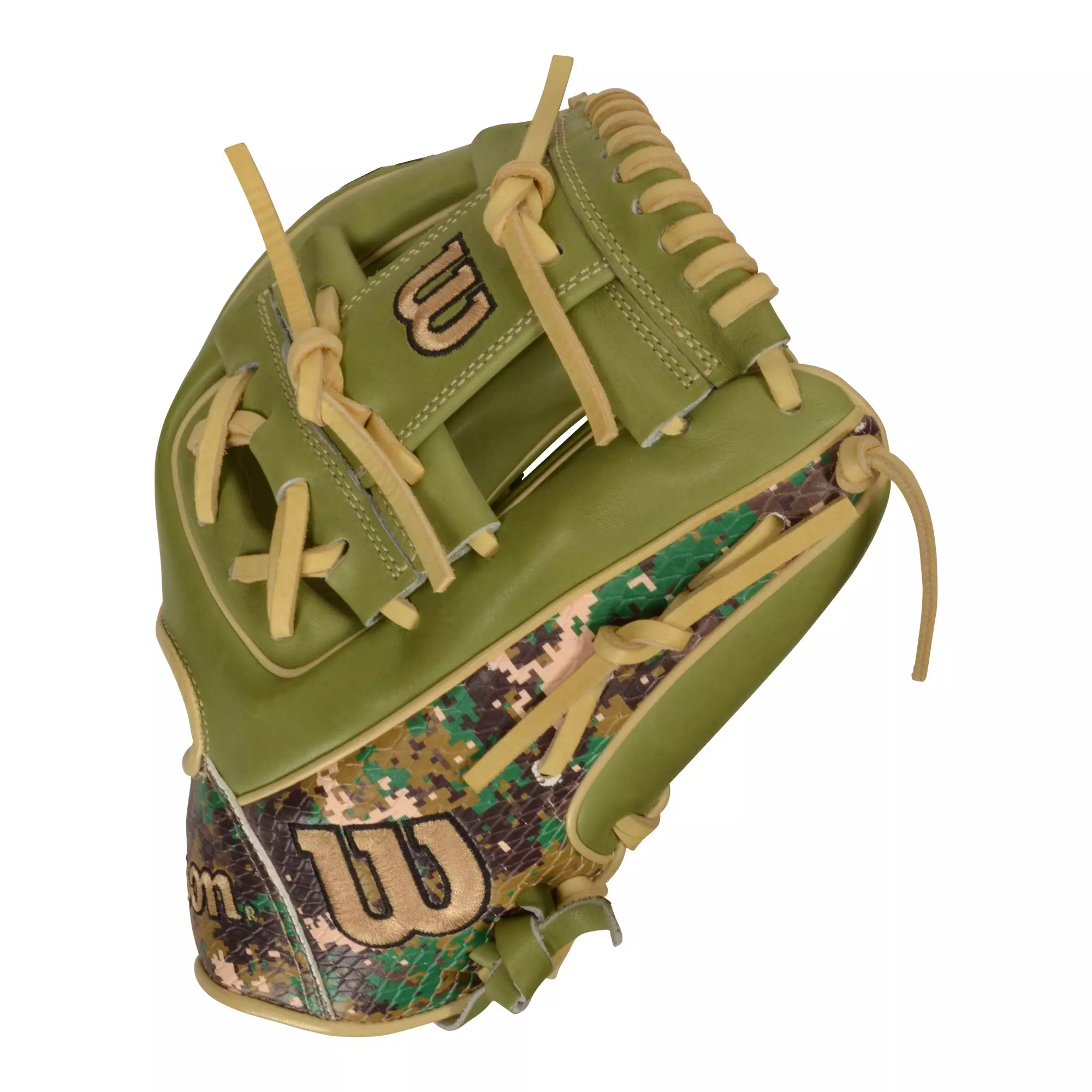 Wilson A2000 SMU 11.5" Baseball Fielders Glove - Camo - GREEN/BLACK