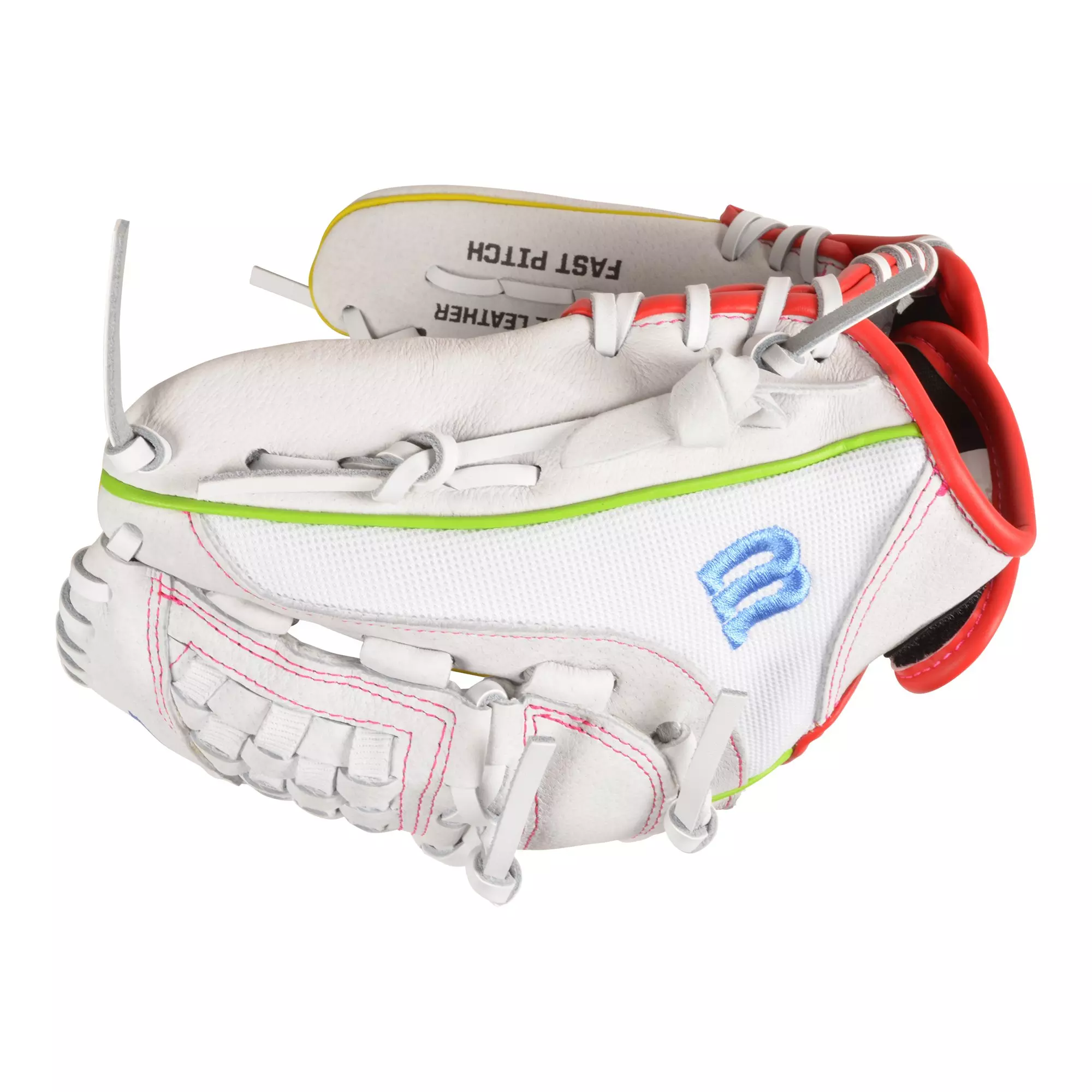 Wilson Diva 11.5" Fastpitch Softball Fielders Glove - WHITE/MULTI