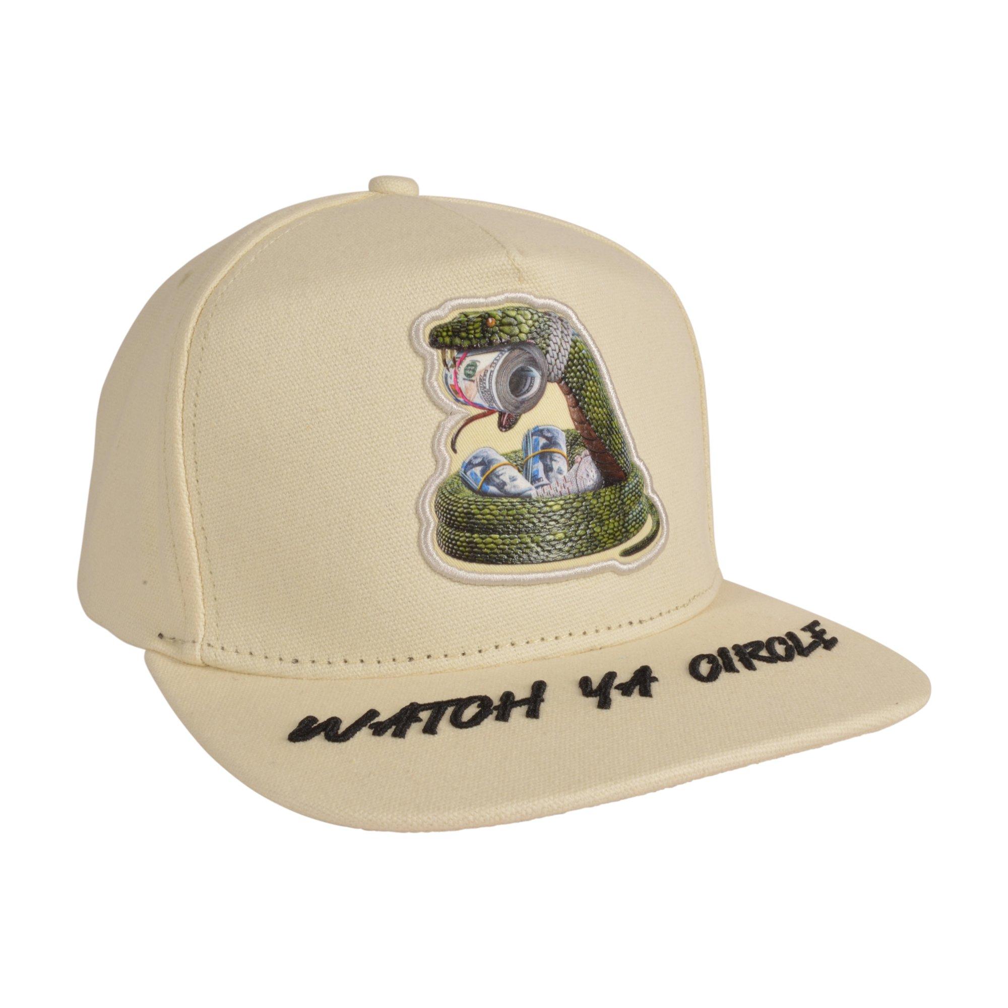 Streetz Iz Watchin Watch Ya Circle Snapback Hat - Cream - CREAM Thumbnail View 2