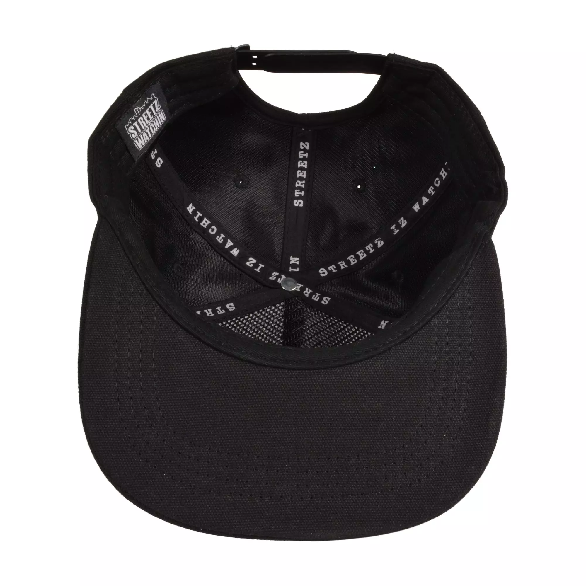 Streetz Iz Watchin GOAT 3 Snapback Hat-Black - BLACK