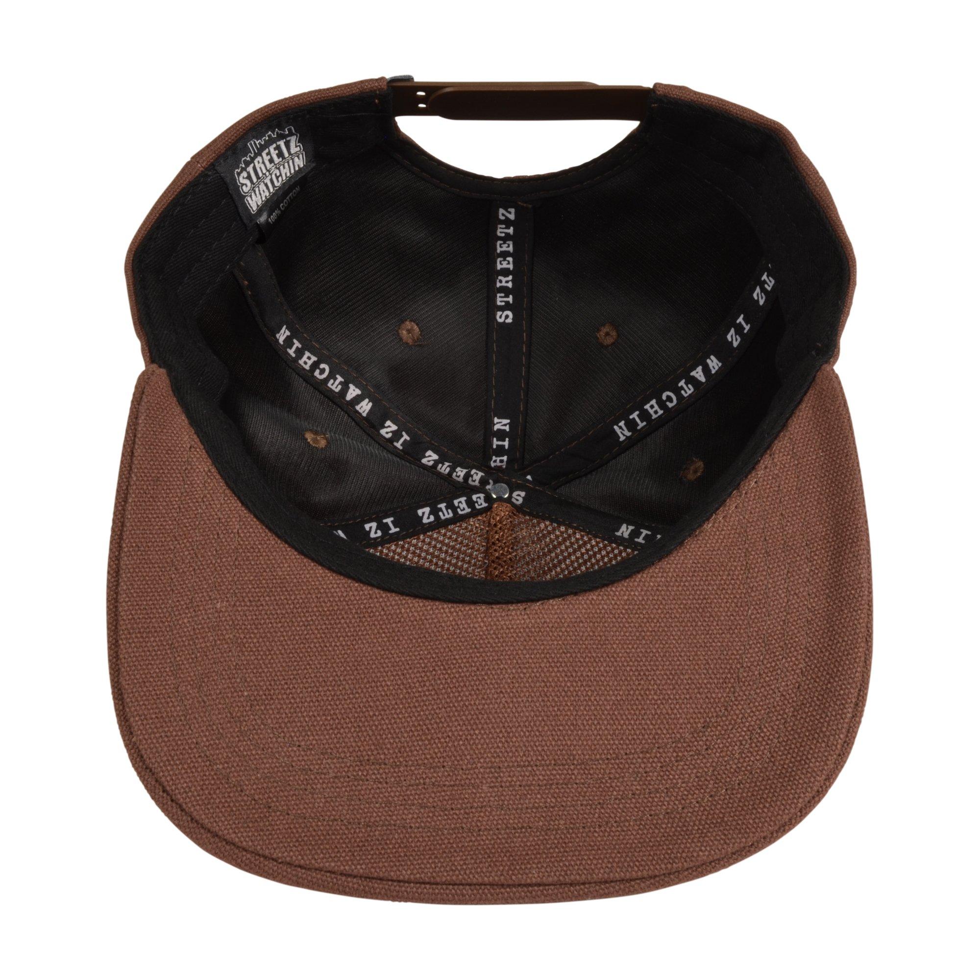 Streetz Iz Watchin Black Excellence Snapback Hat-Brown - BROWN Thumbnail View 4