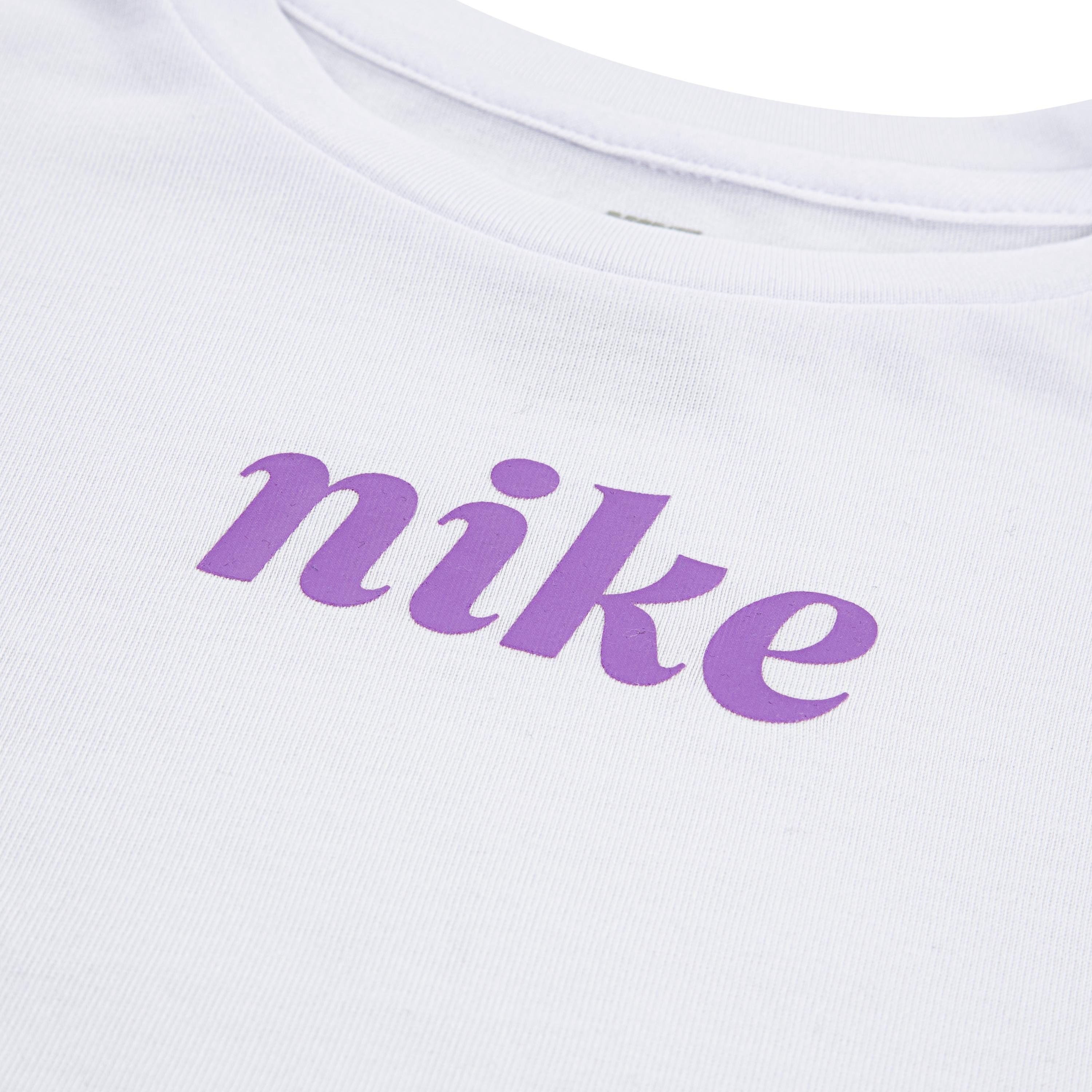 Nike Essentials Printed Scooter Little Girls' White/Purple 2-Piece Set