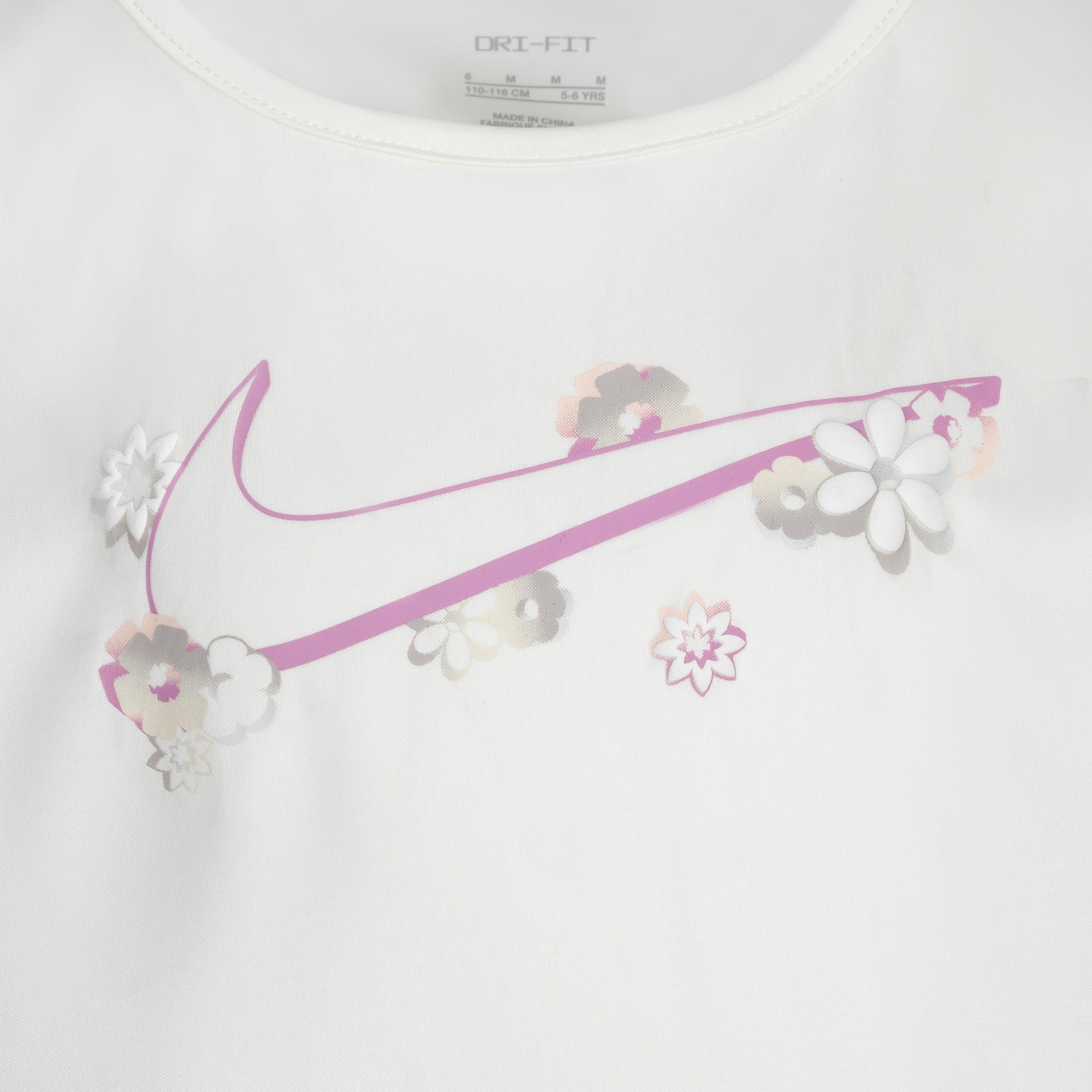 Nike Little Girls' Flow-Ral Tempo Short Set - Pink - PINK Thumbnail View 10