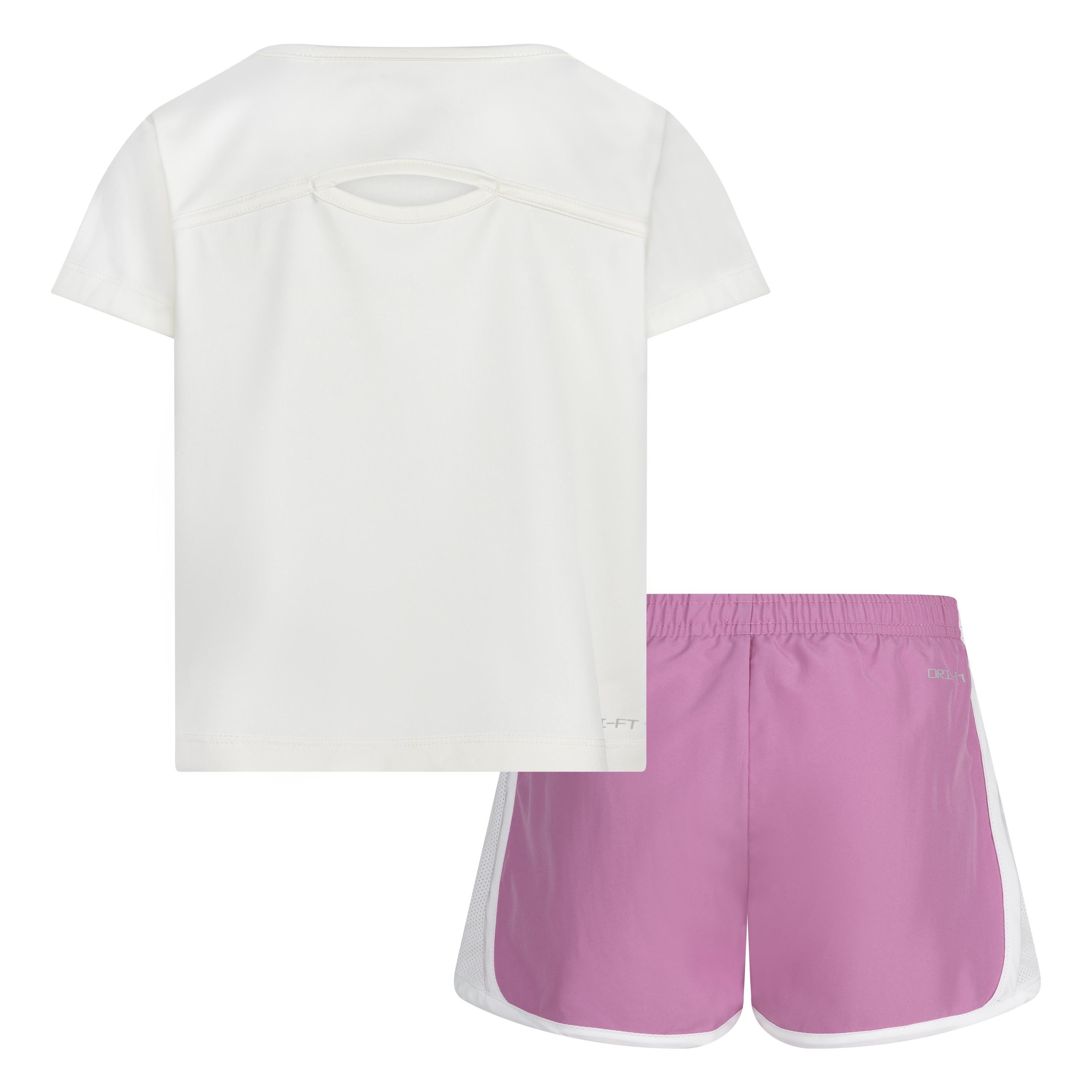 Nike Flow-Ral Tempo Little Girls' Pink Short Set