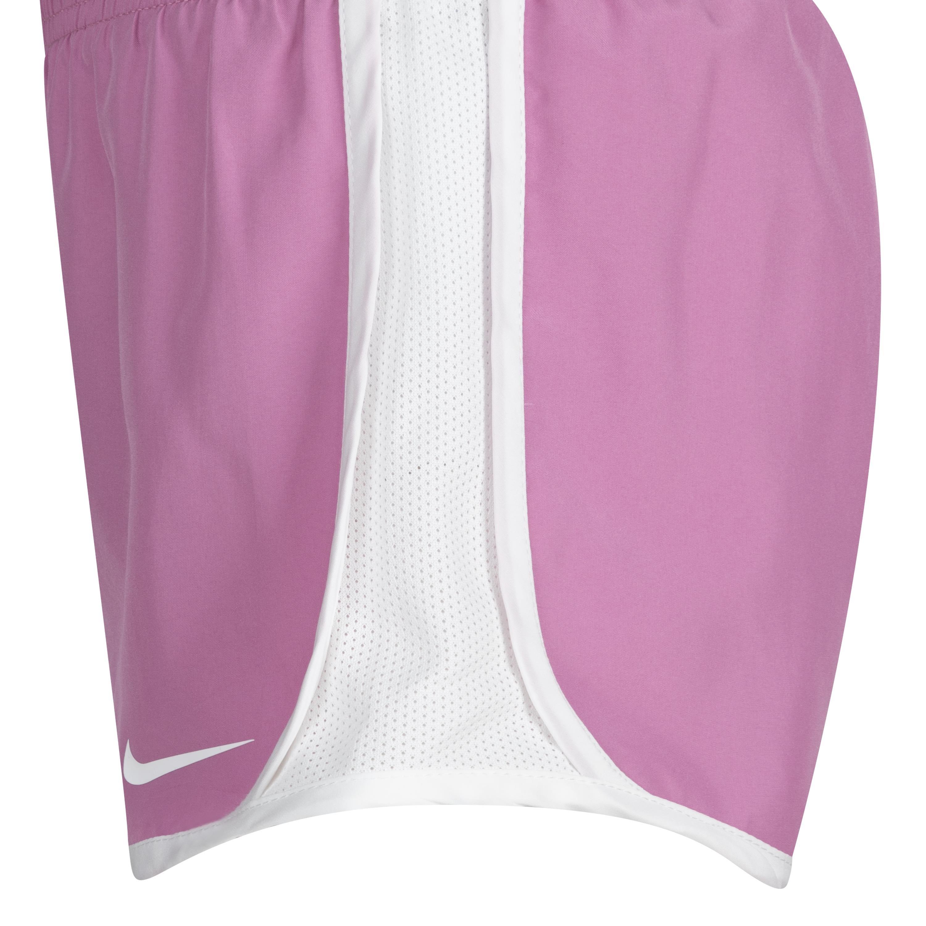 Nike Little Girls' Flow-Ral Tempo Short Set - Pink - PINK Thumbnail View 5