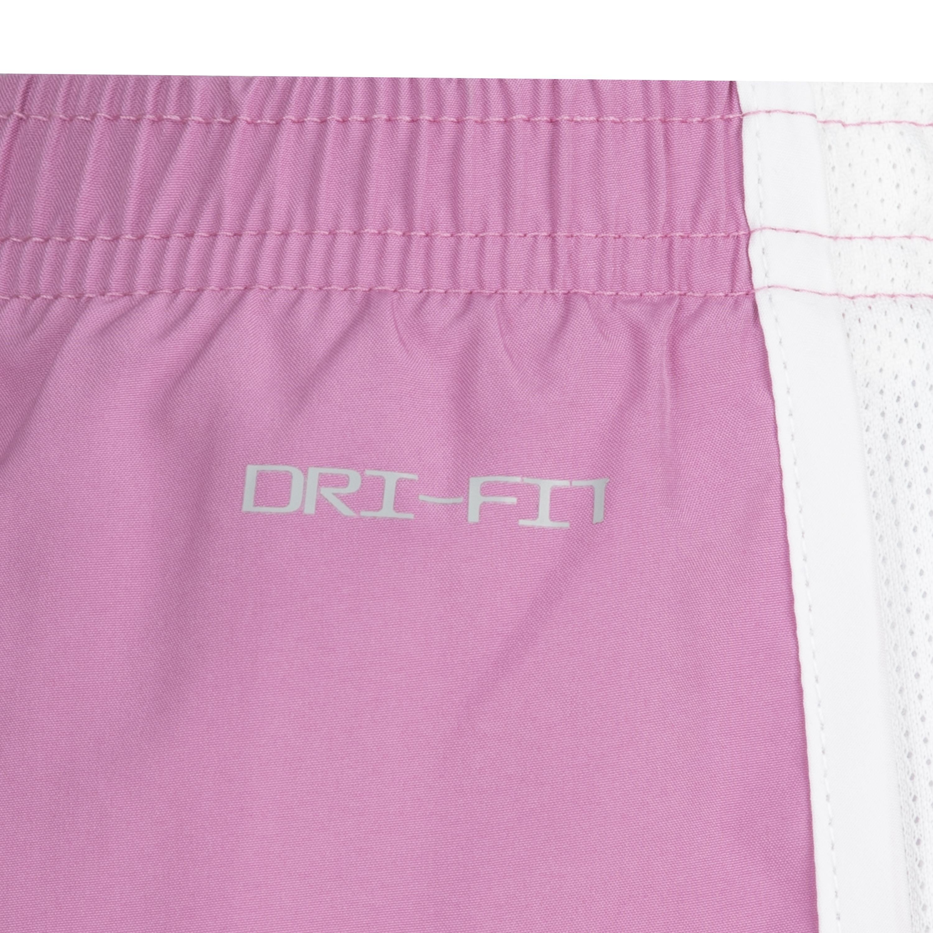 Nike Little Girls' Flow-Ral Tempo Short Set - Pink - PINK Thumbnail View 9