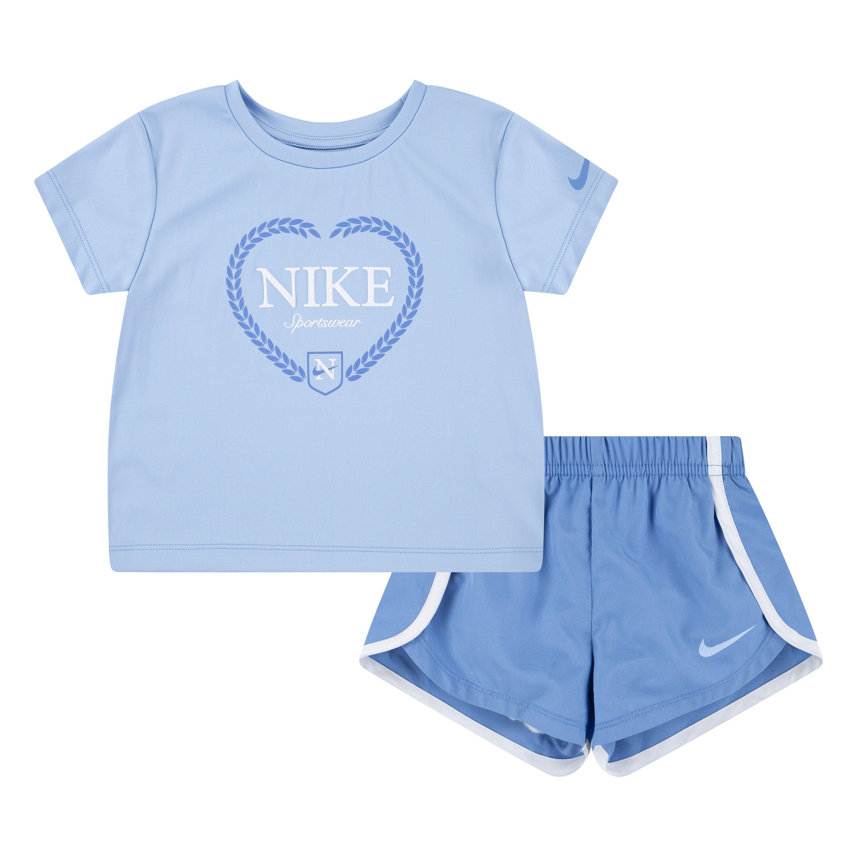 Nike Little Girls' Game Swoosh Short Set - Beyond Blue | Hibbett