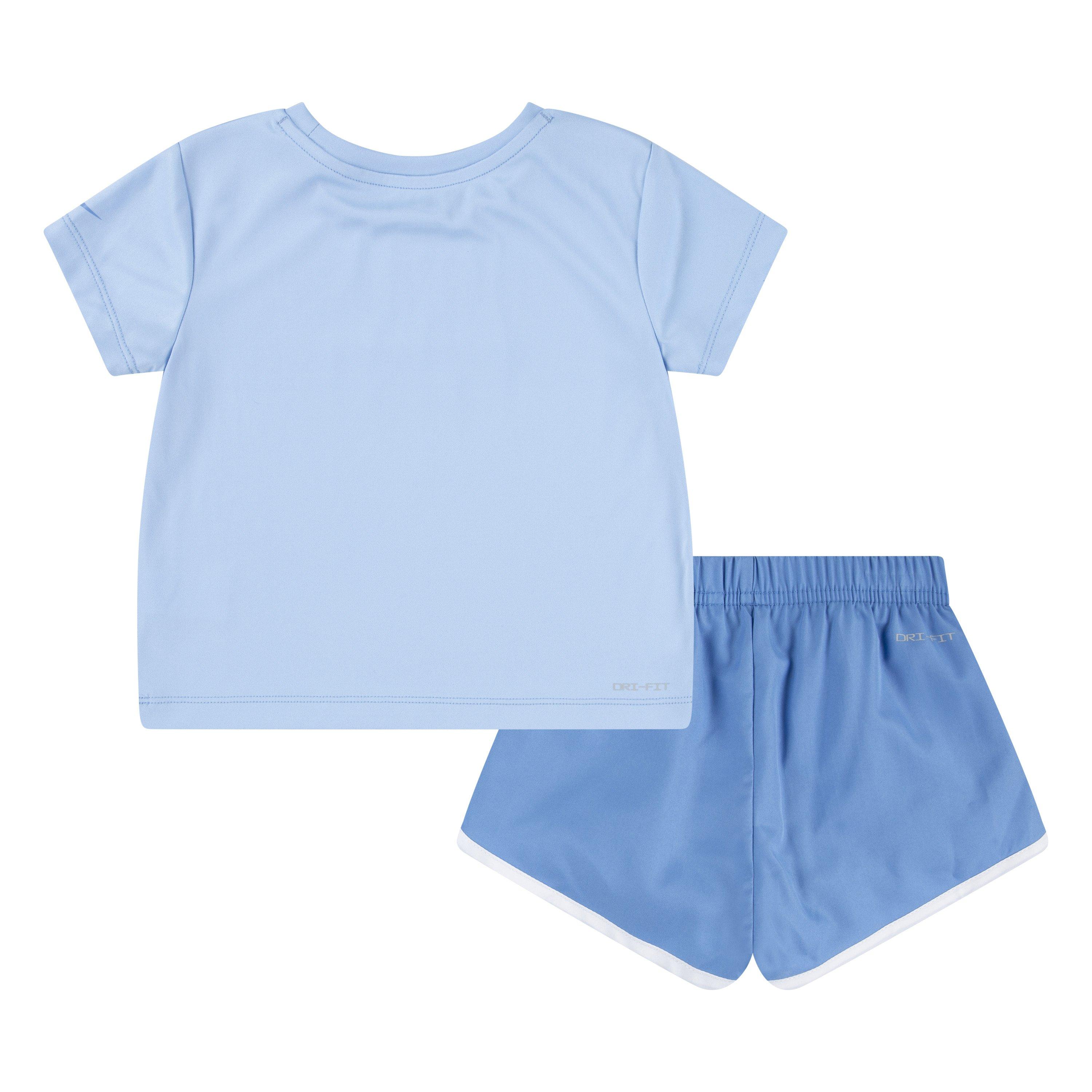 Nike Game Swoosh Little Girls' Beyond Blue Short Set