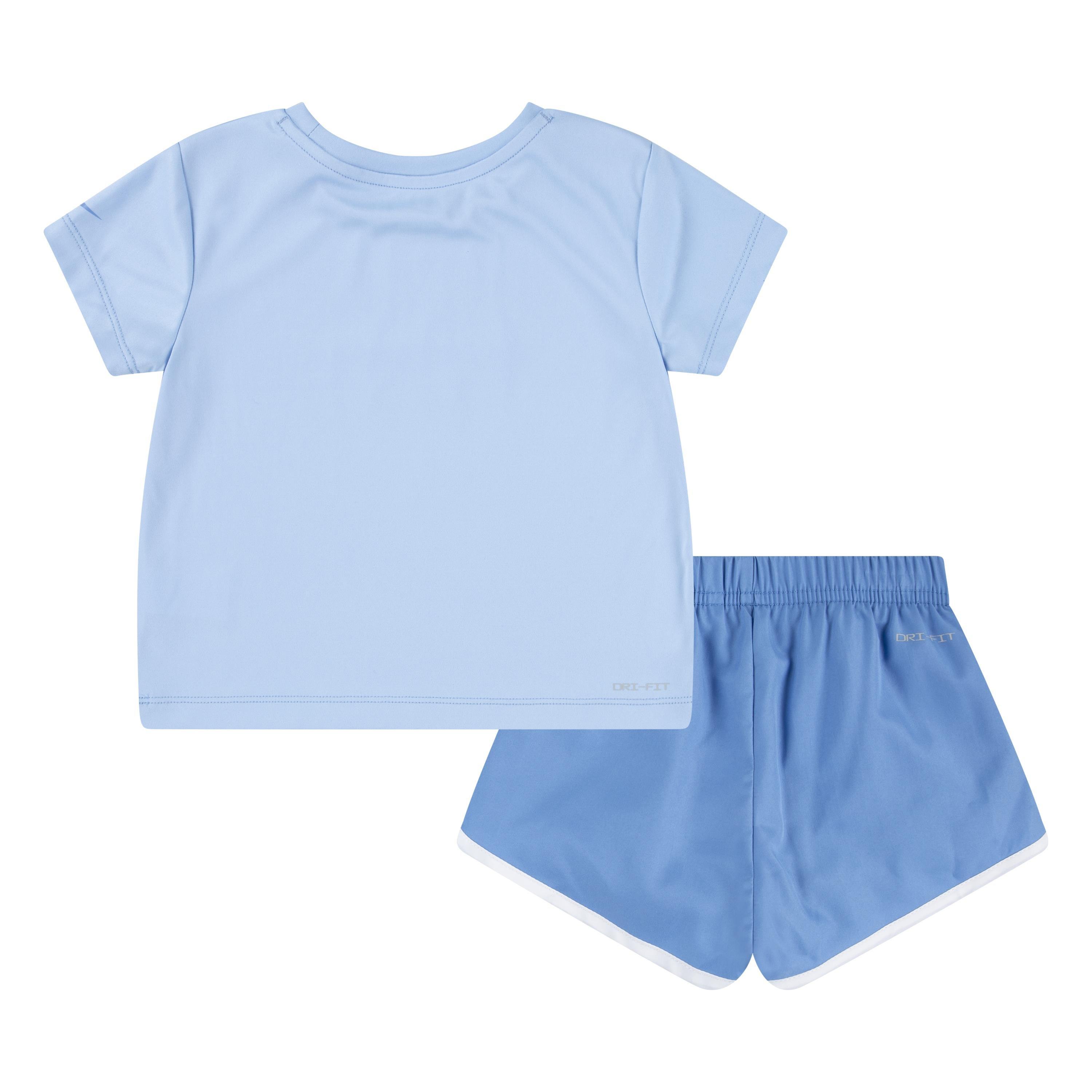 Nike Game Swoosh Toddler Girls' Beyond Blue Short Set
