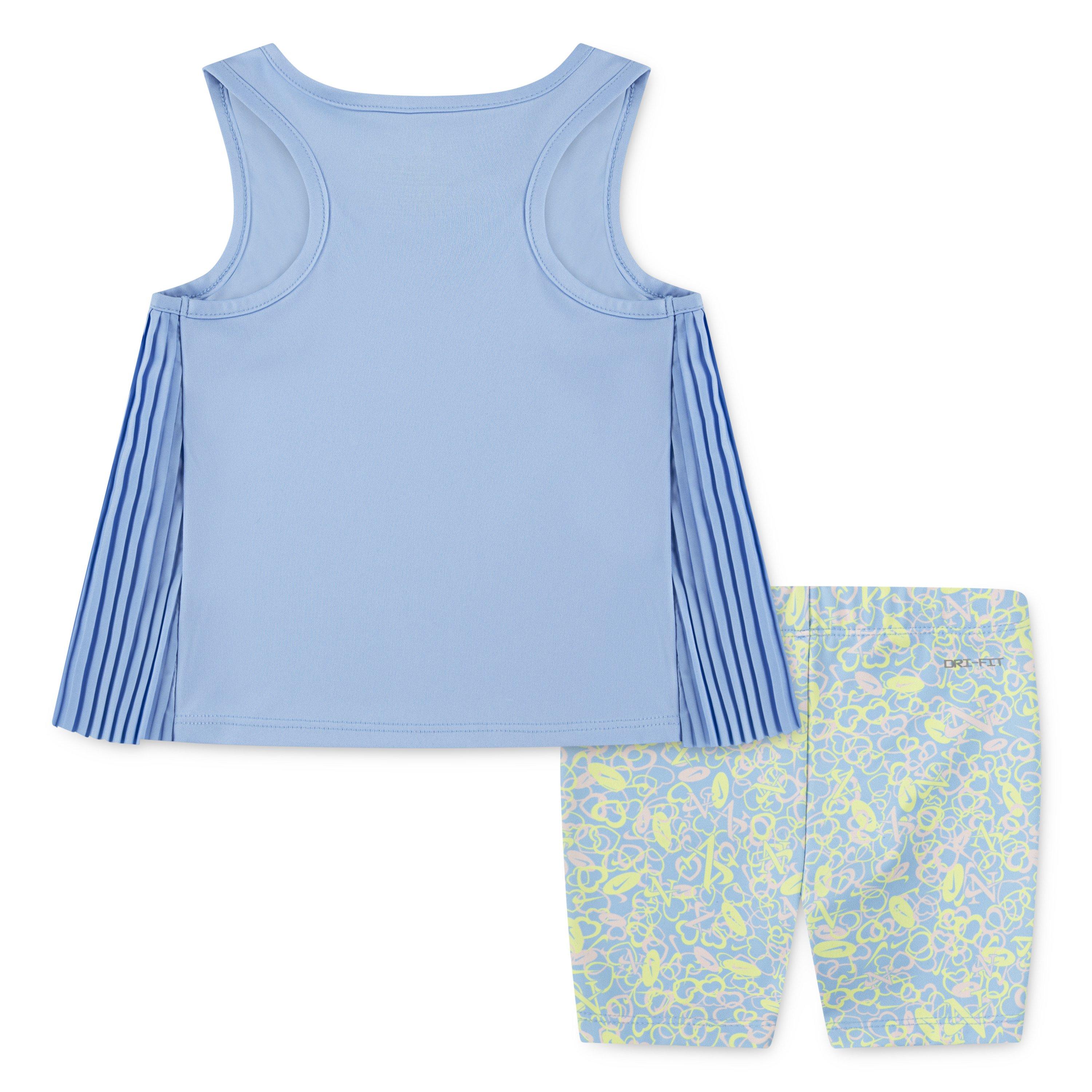 Nike "Game Swoosh" Toddler Girls' Psychic Blue Short Set