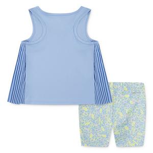 Nike Toddler Girls' "Game Swoosh" Psychic Blue Short Set