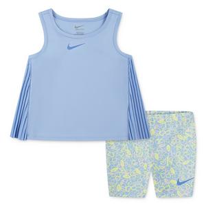 Nike Toddler Girls' "Game Swoosh" Psychic Blue Short Set