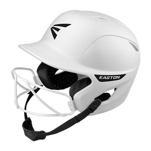 Easton Ghost Matte White Fastpitch Batting Helmet w/ Mask and Strap