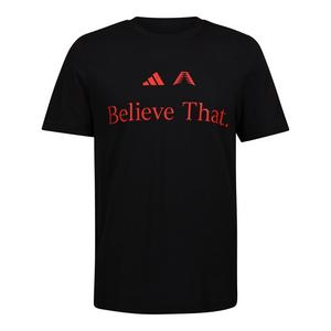 adidas Men's Believe That Tee - Black/Red