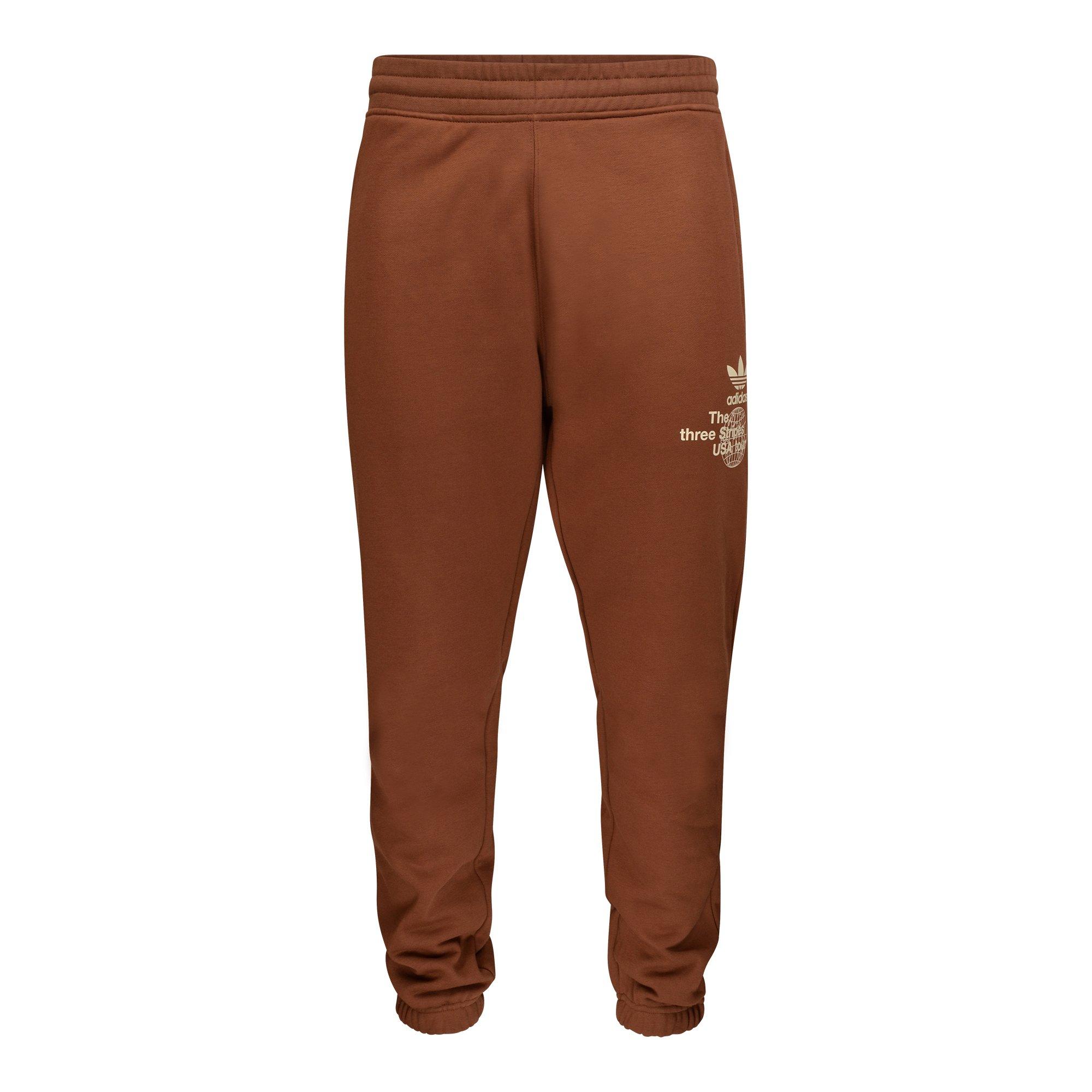 adidas Originals Men's USA Tour Pants - BROWN Thumbnail View 1