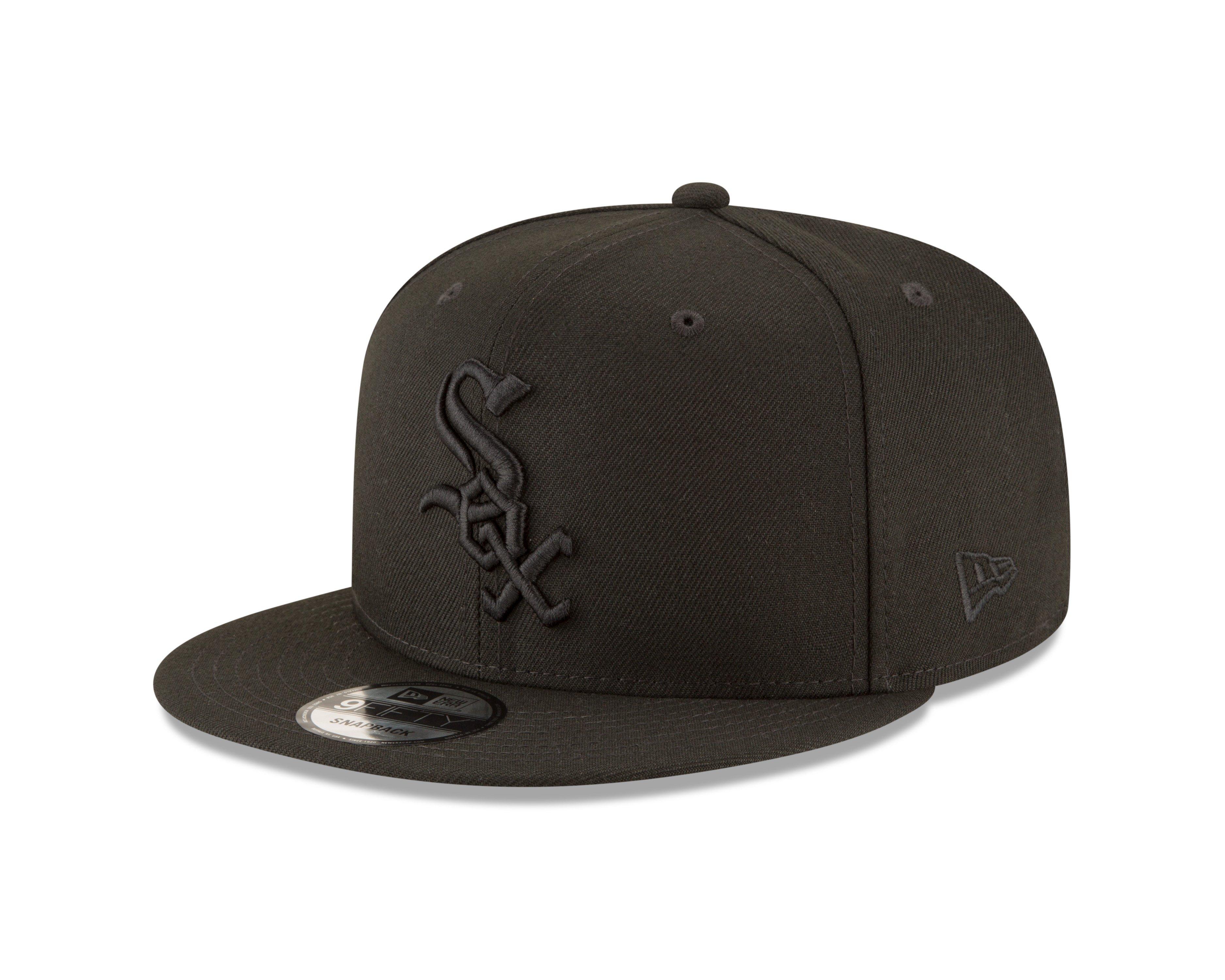 New Era Chicago White Sox 9FIFTY Snapback Hat - Black/Black - BLACK