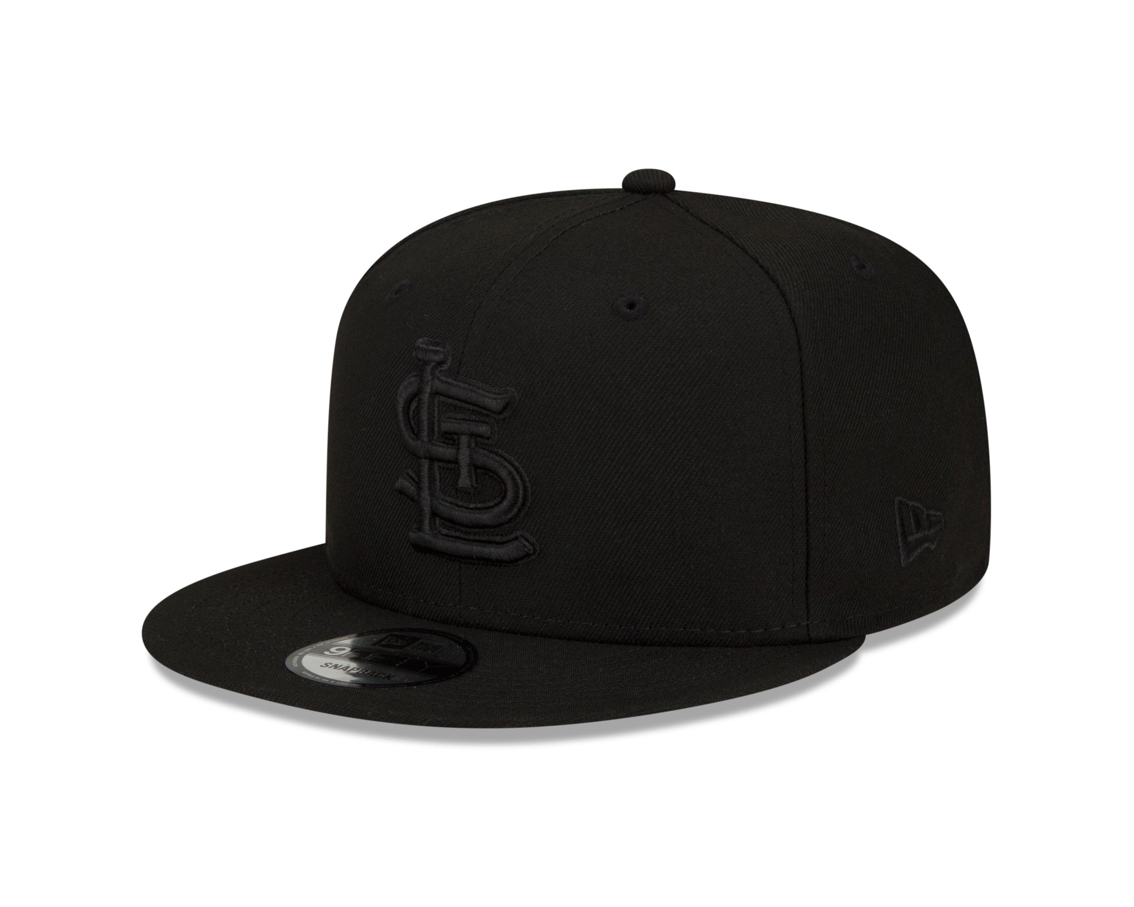 New Era St. Louis Cardinals 9FIFTY Snapback Hat - Black/Black - BLACK