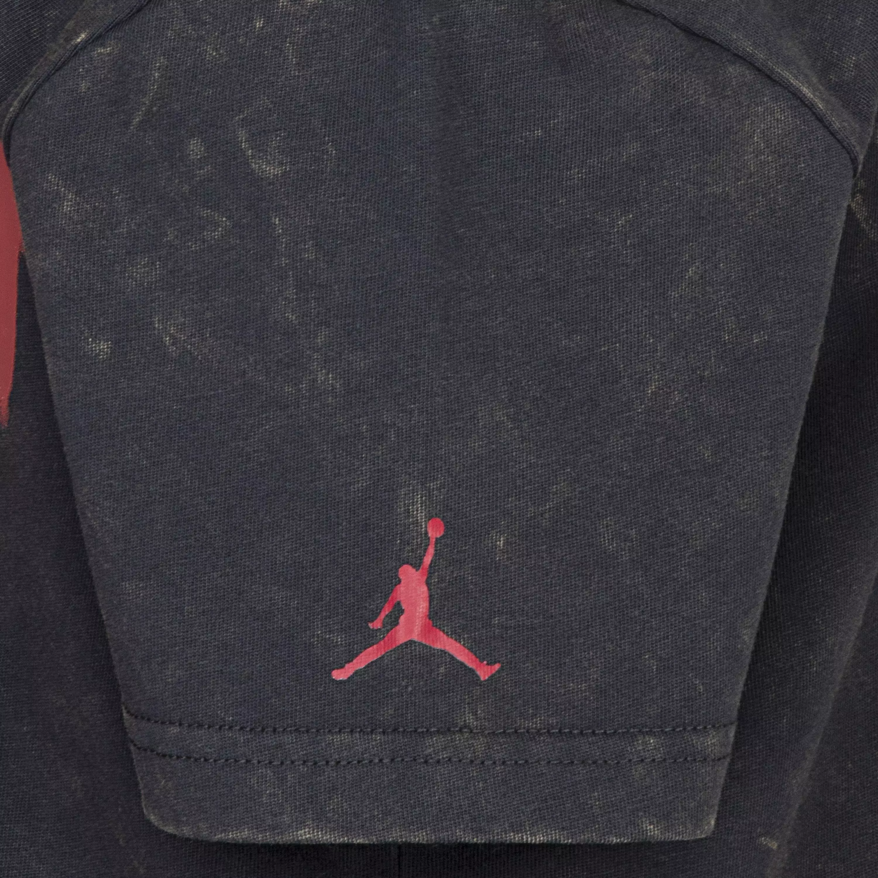 Jordan Big Boys' Anniversary Tee - Black - BLACK/RED