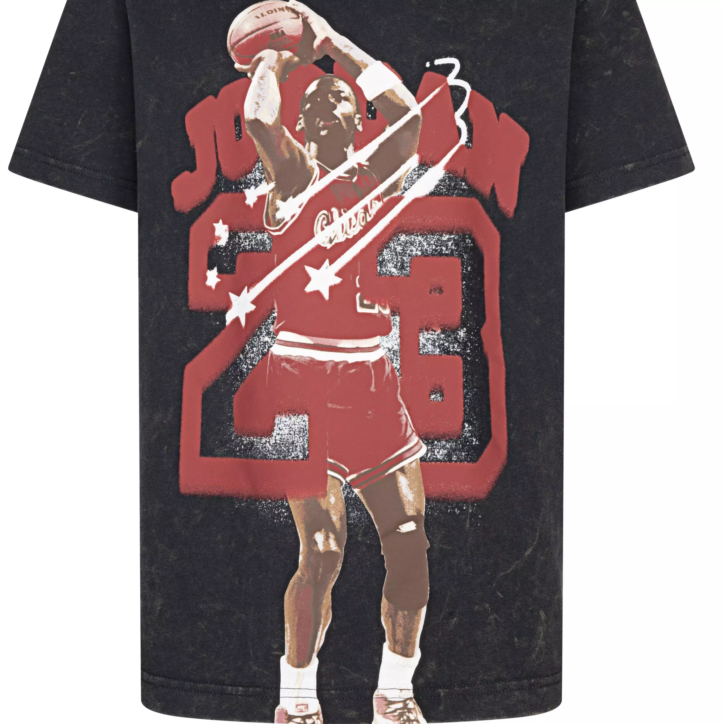 Jordan Big Boys' Anniversary Tee - Black - BLACK/RED