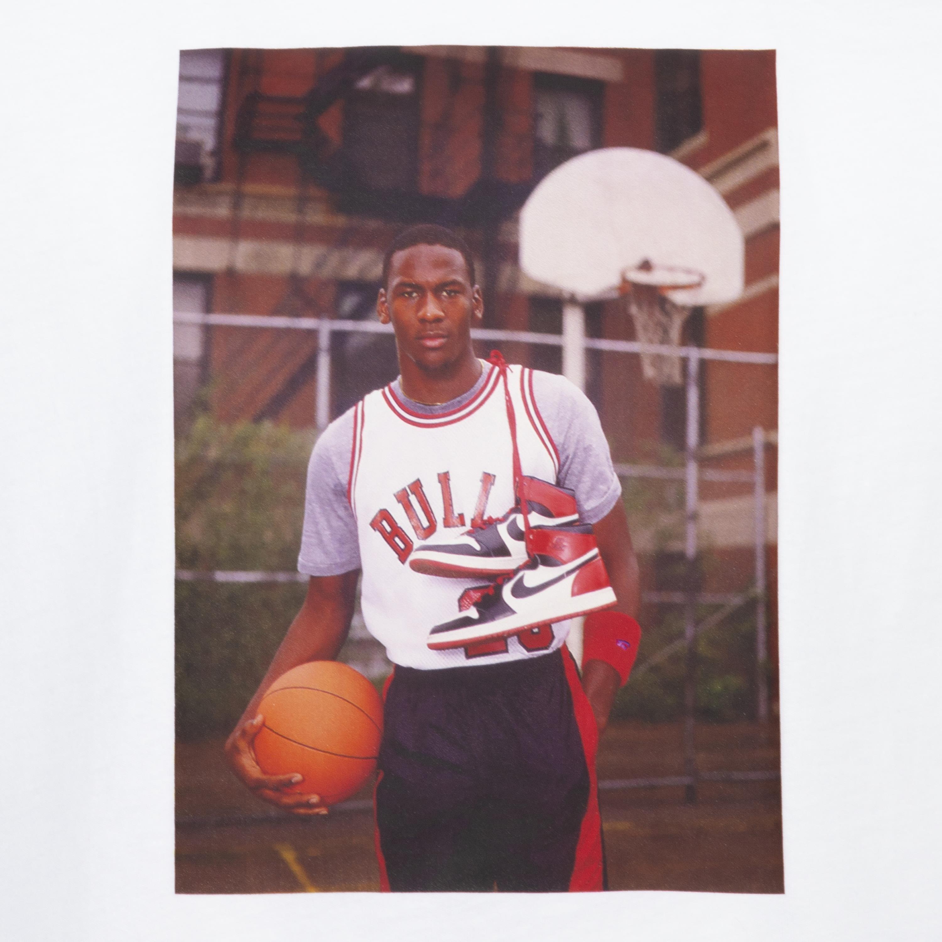 Jordan Photo Big Boys' White Tee