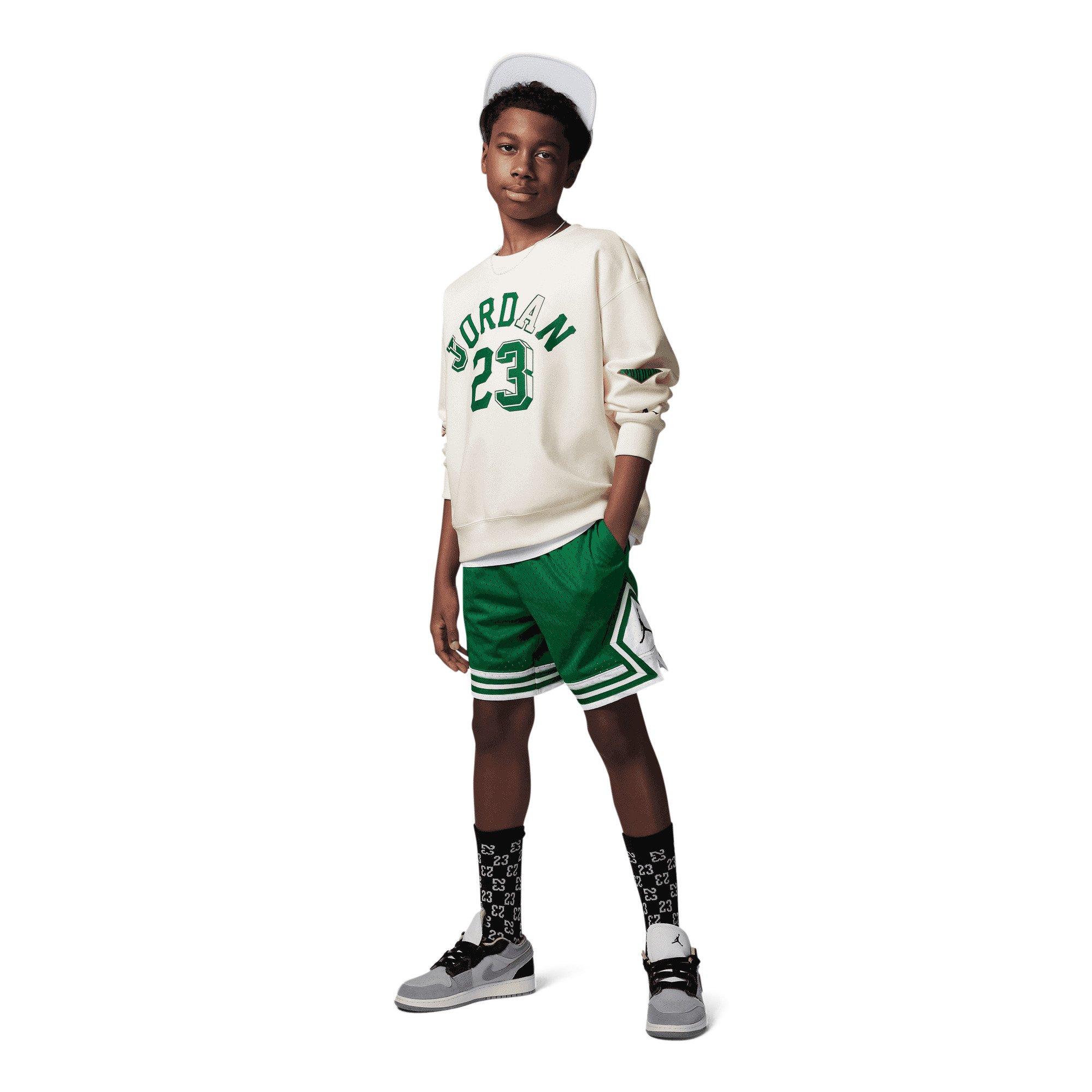 Jordan Sport Diamond Big Boys' Green Shorts