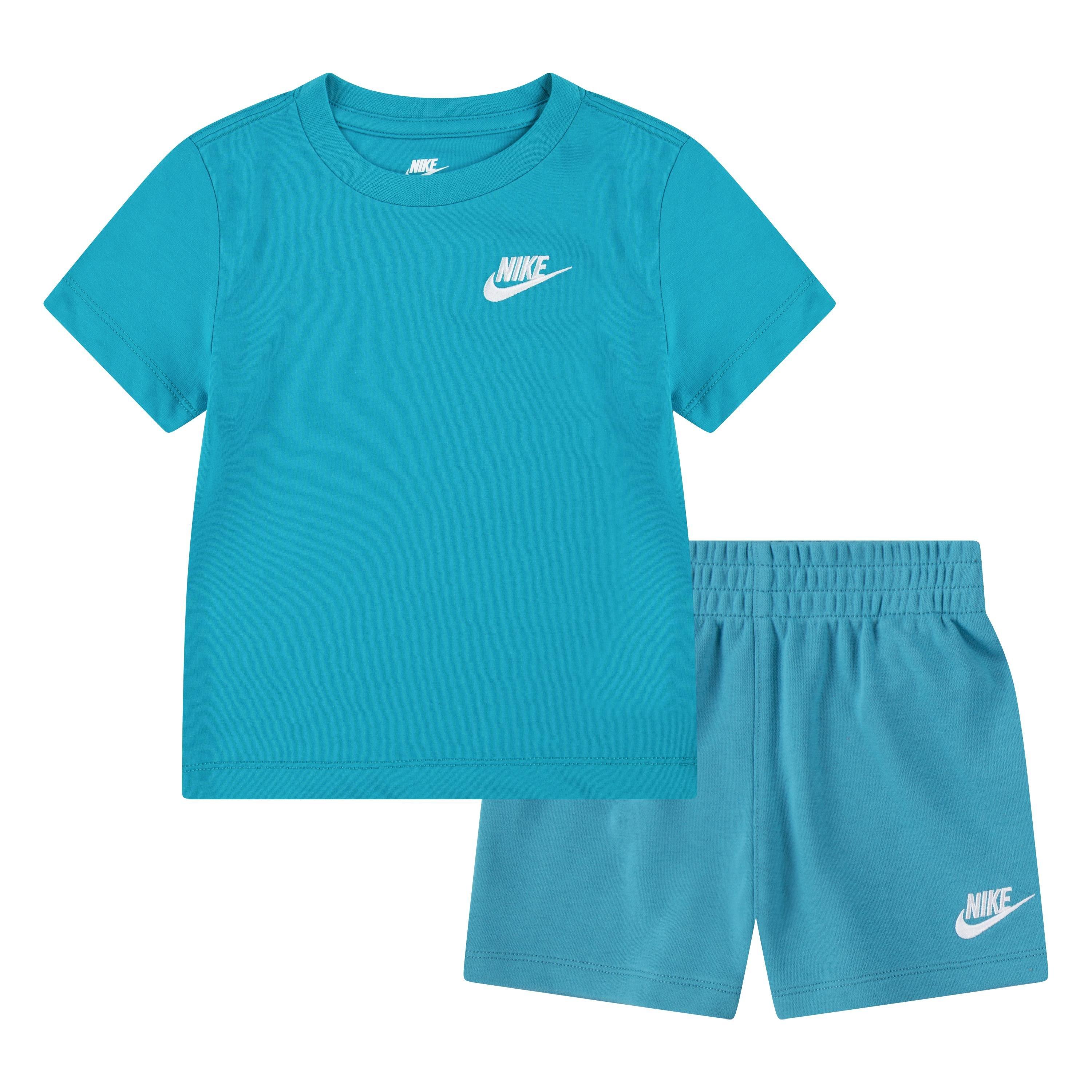 Nike Toddler Boys' Club LBR Fleece Short Set - Dusty Cactus - GREEN