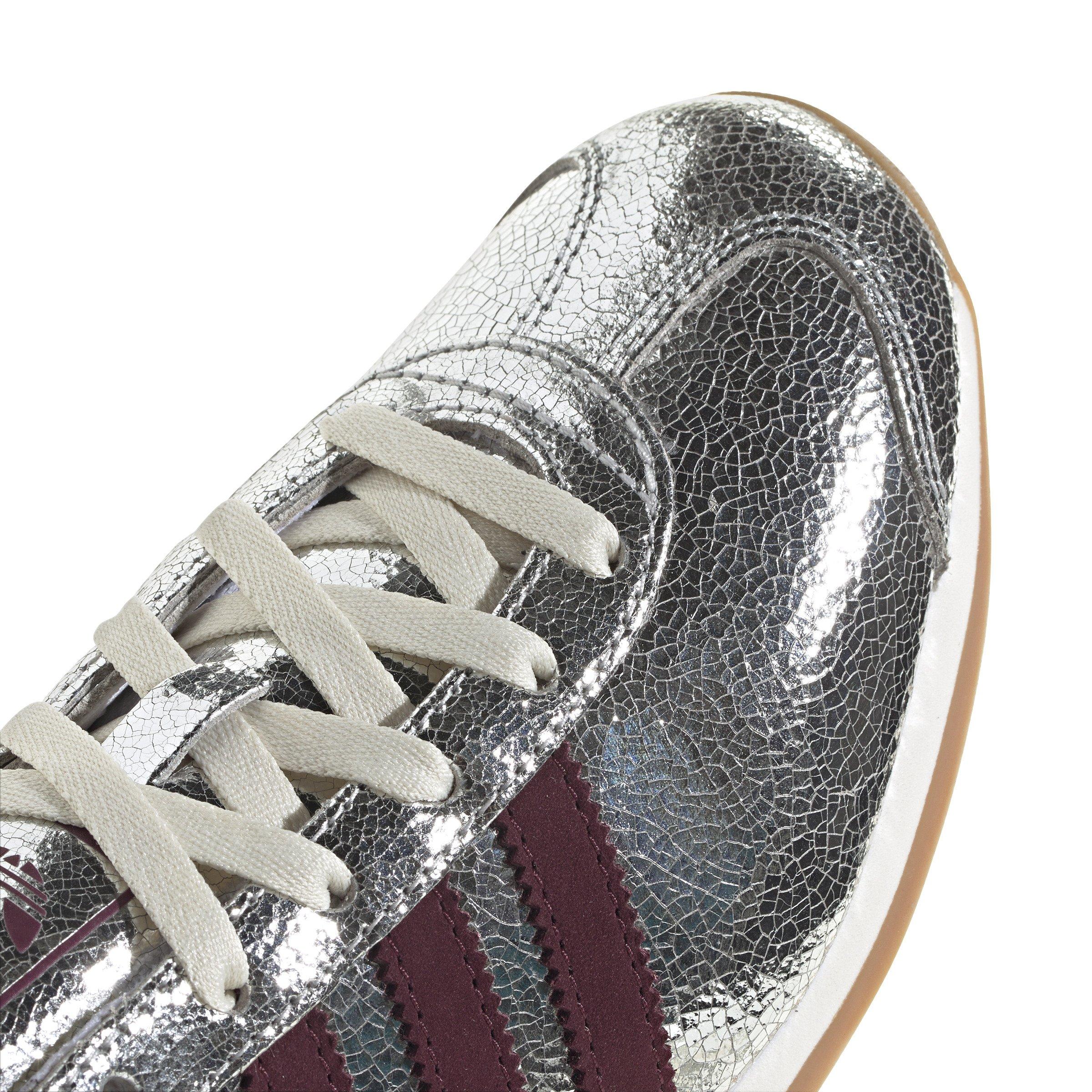 adidas Originals Country OG "Silver Metallic/Maroon/Off-White" Women's Shoe - MAROON/SILVER Thumbnail View 8