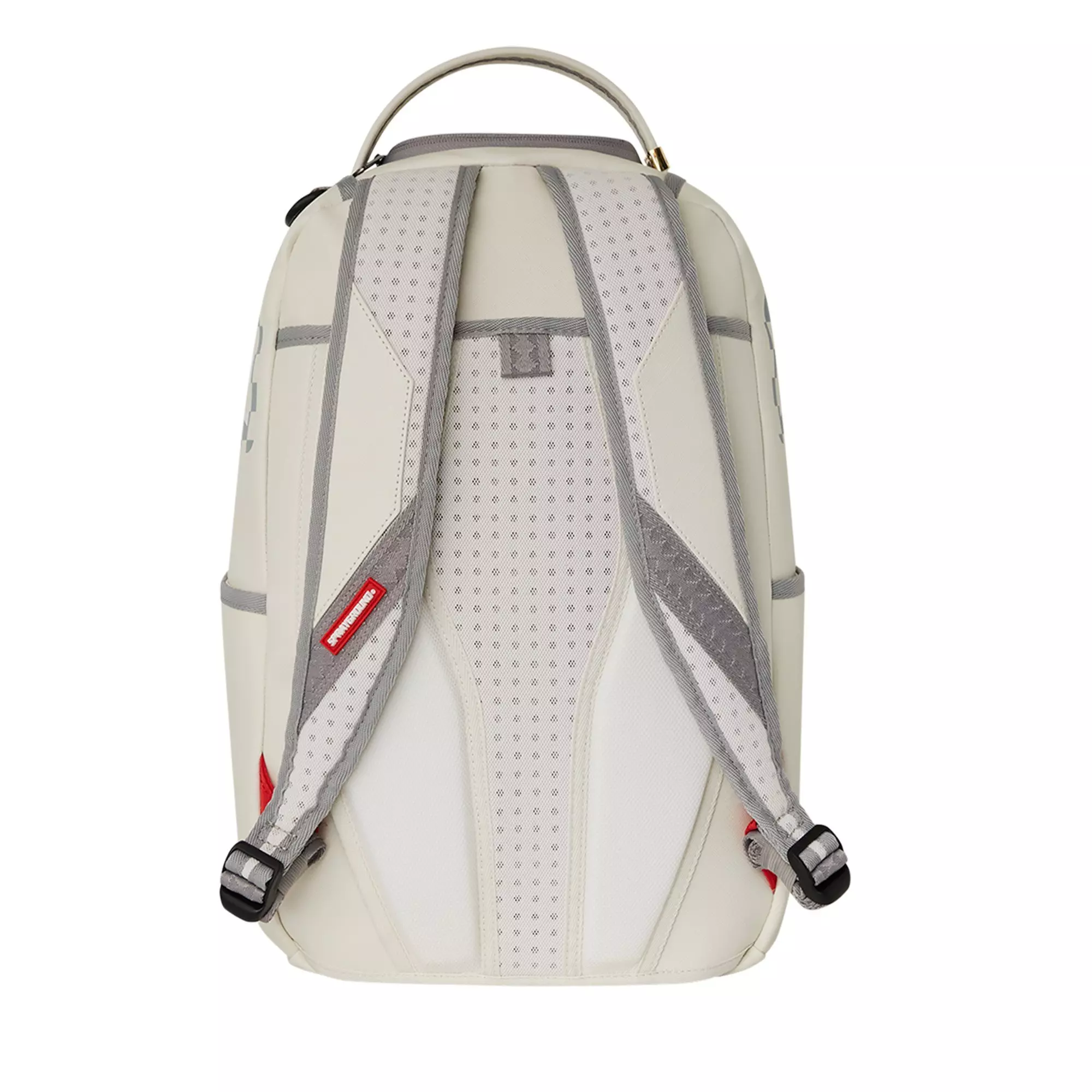 Sprayground Cream Check Shark Central Backpack - CREAM