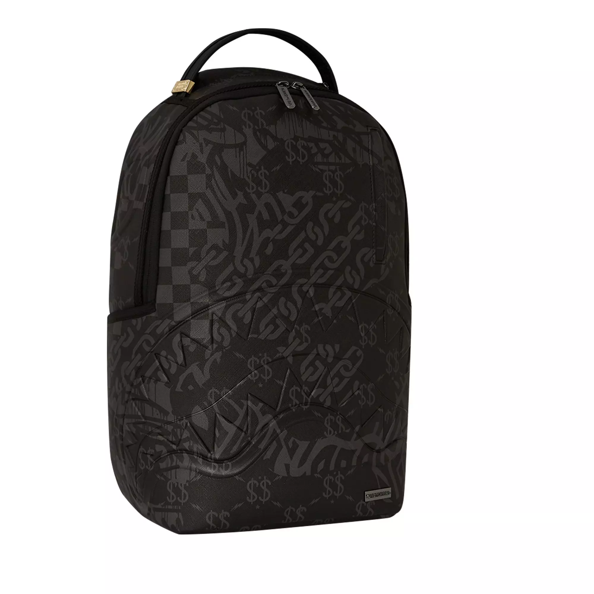 Sprayground 3AM Check Backpack - BLACK