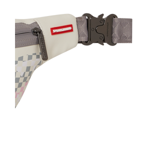 Sprayground Check Shark Central Crossbody Bag -Cream