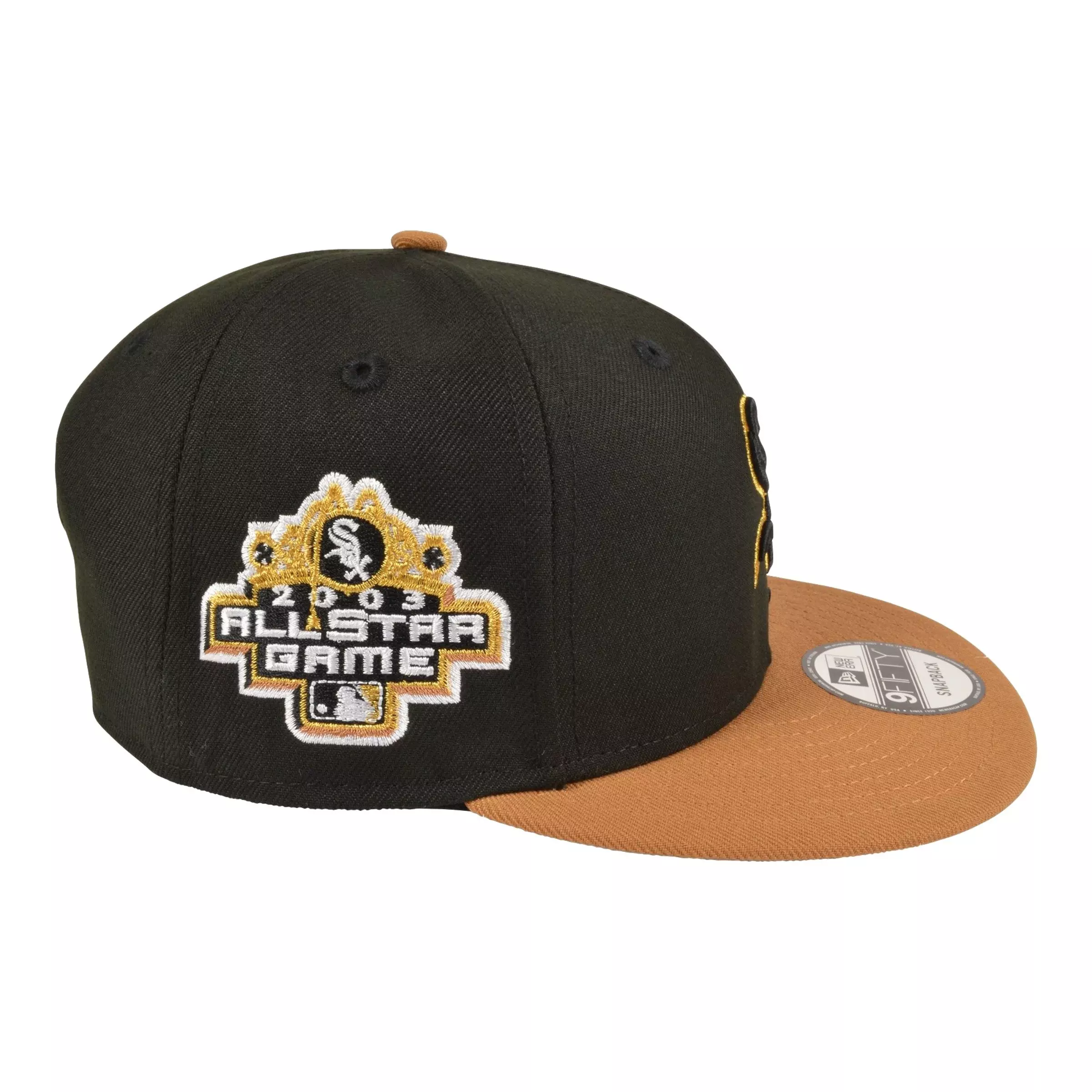 New Era Chicago White Sox 9FIFTY 2003 All Star Game Snapback Hat-Black/Bronze - BLACK/BROWN