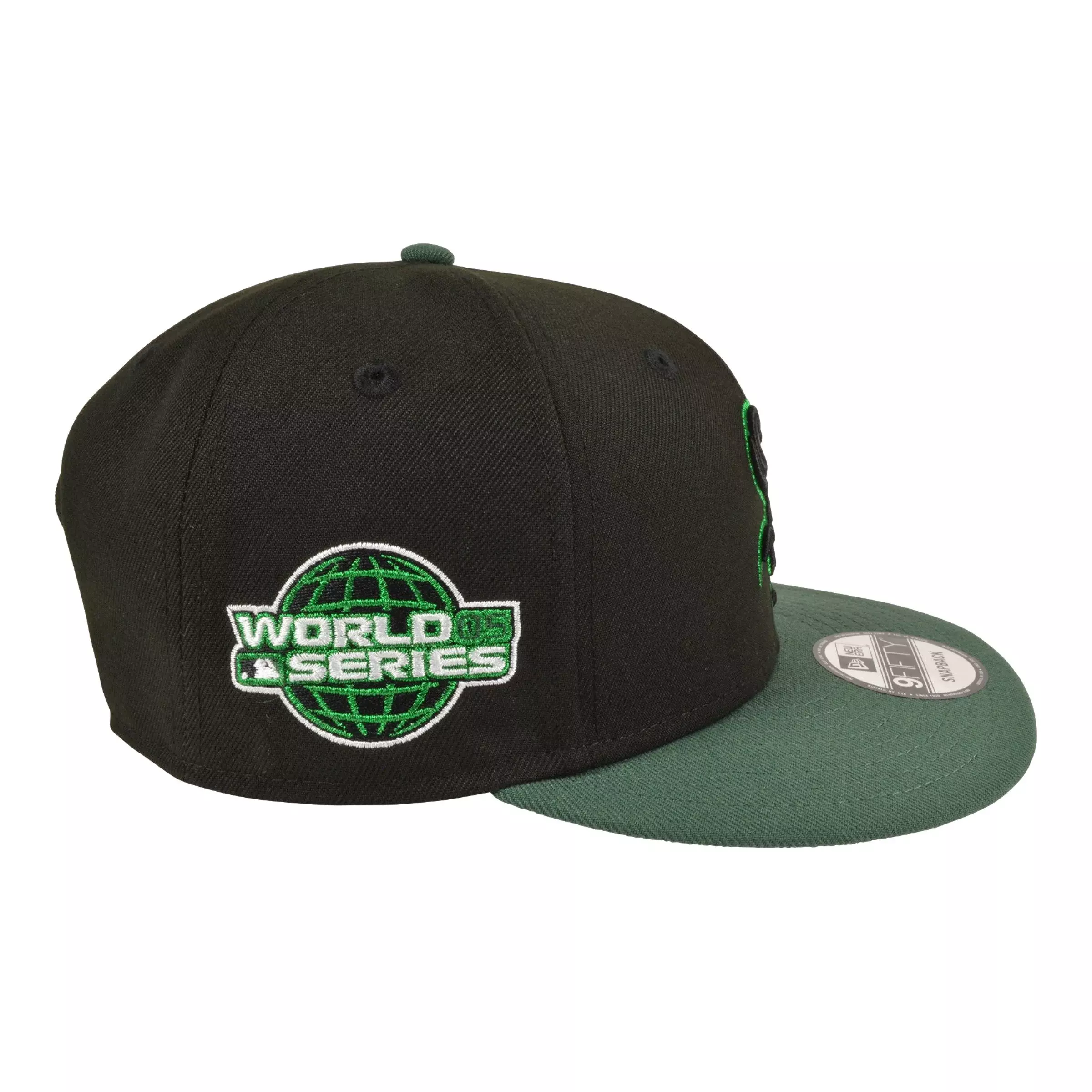 New Era Chicago White Sox 9FIFTY 2005 World Series Snapback Hat-Black/Pine Green - BLACK/GREEN