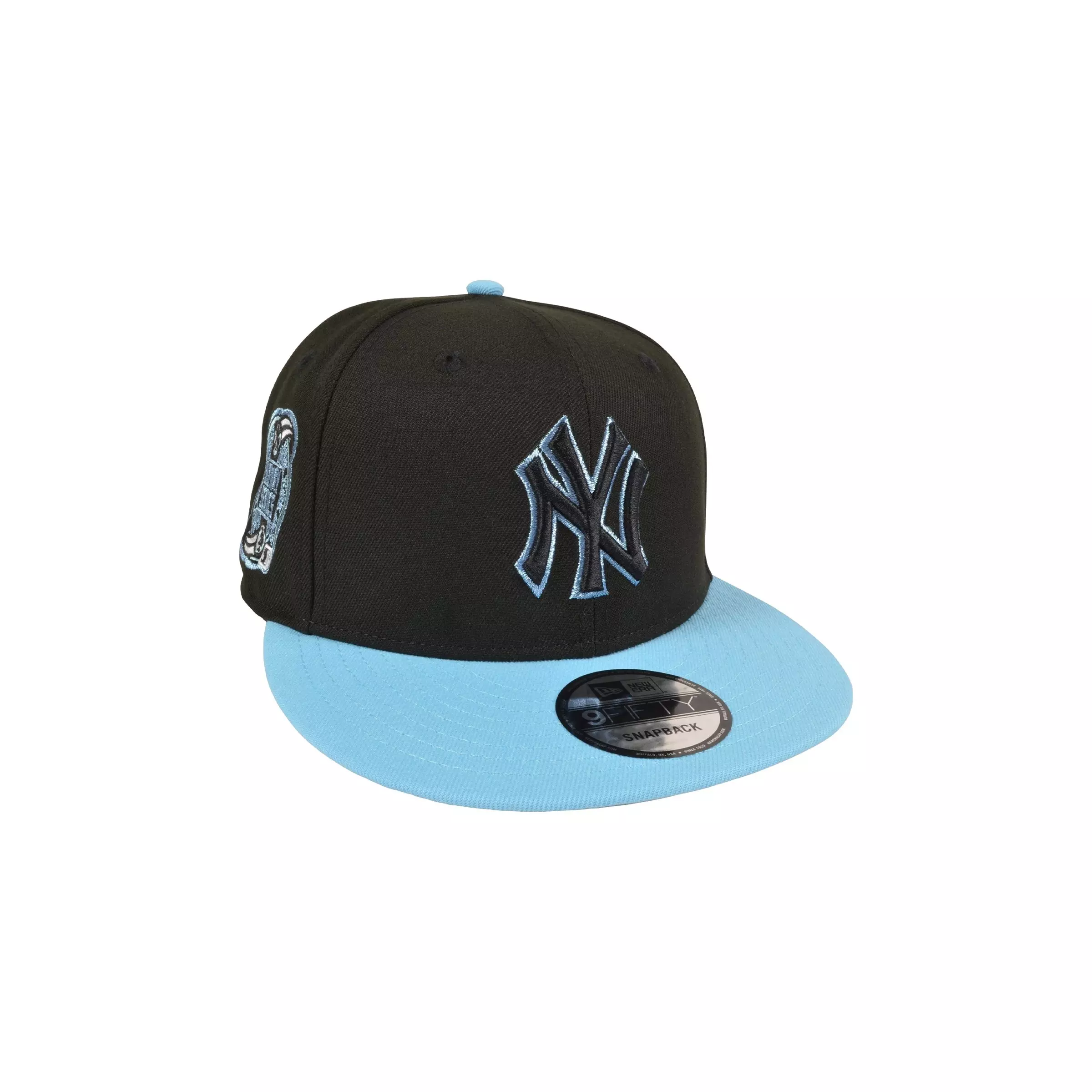 New Era New York Yankees 9FIFTY Subway Series Snapback Hat - Black/Light Blue - BLACK/BLUE