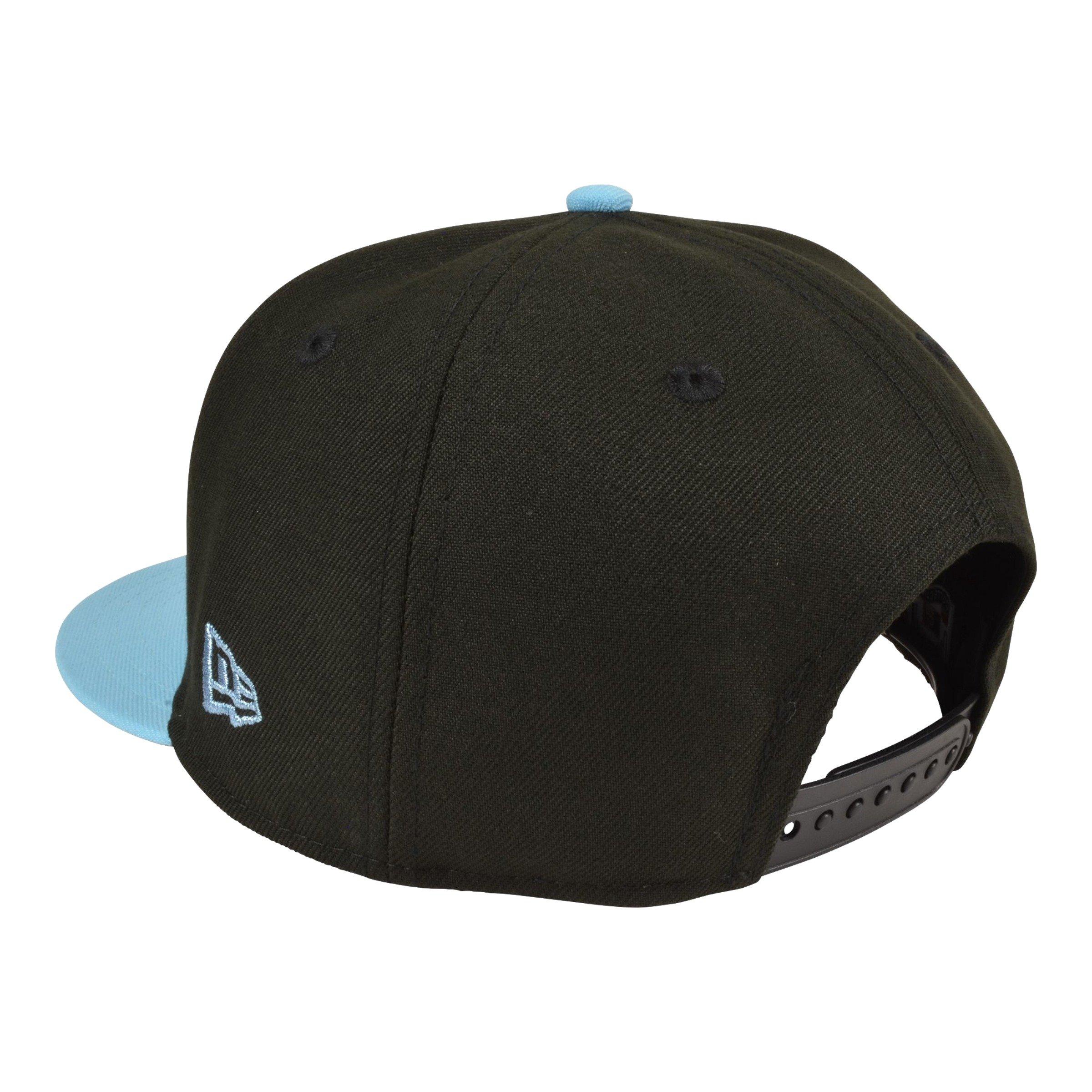 New Era New York Yankees 9FIFTY Subway Series Snapback Hat - Black/Light Blue - BLACK/BLUE Thumbnail View 4