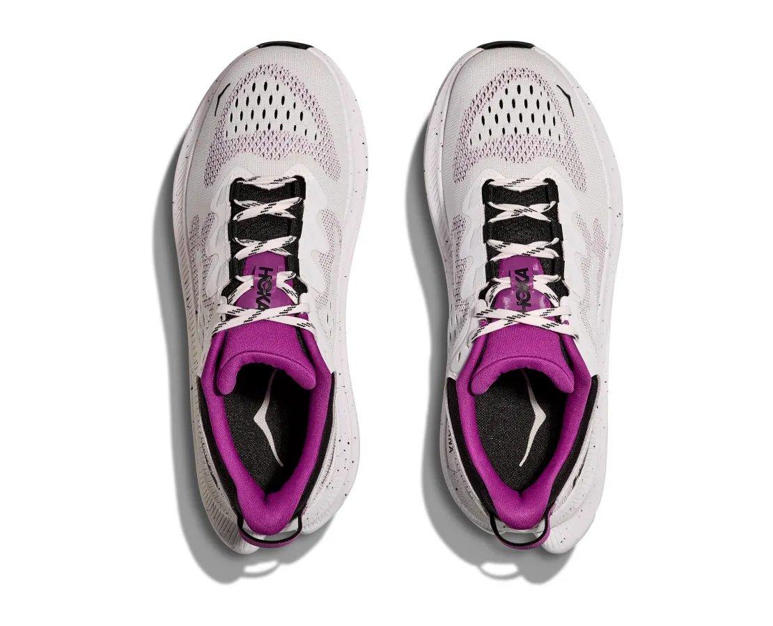 Hoka Kawana 2 "White/Wildflower" Women's Running Shoe - WHITE/WILDFLOWER Thumbnail View 2