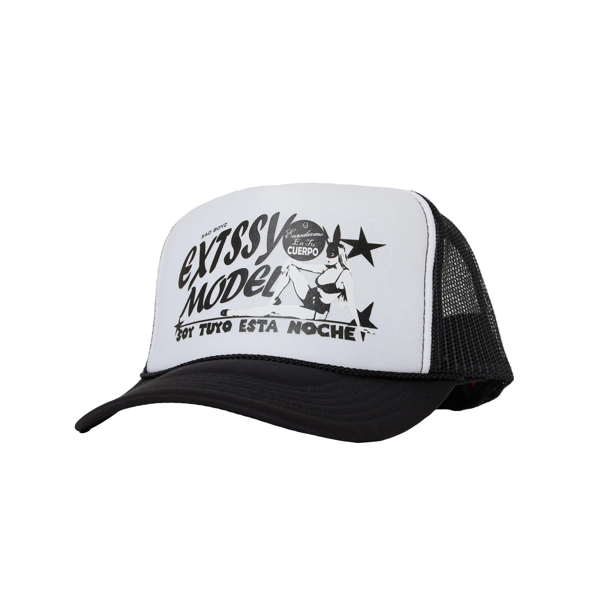 Sad Boyz Model Trucker Snapback-Black - WHITE/BLACK Thumbnail View 1