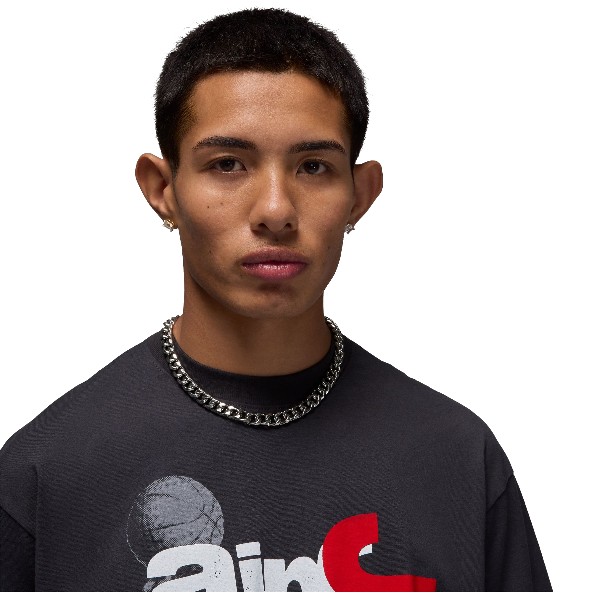 Jordan Men's Statement 1985 Tee - BLACK/GREY/RED Thumbnail View 3