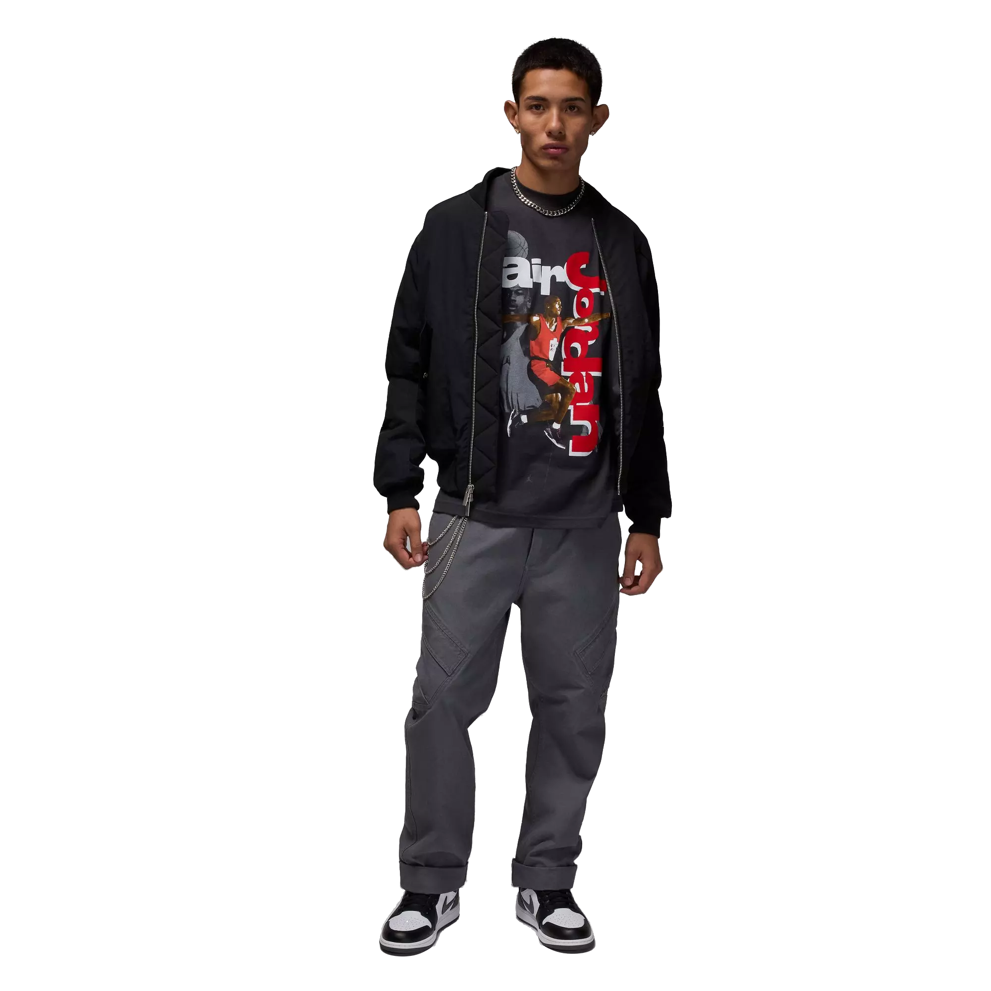 Jordan Men's Statement 1985 Tee - BLACK/GREY/RED