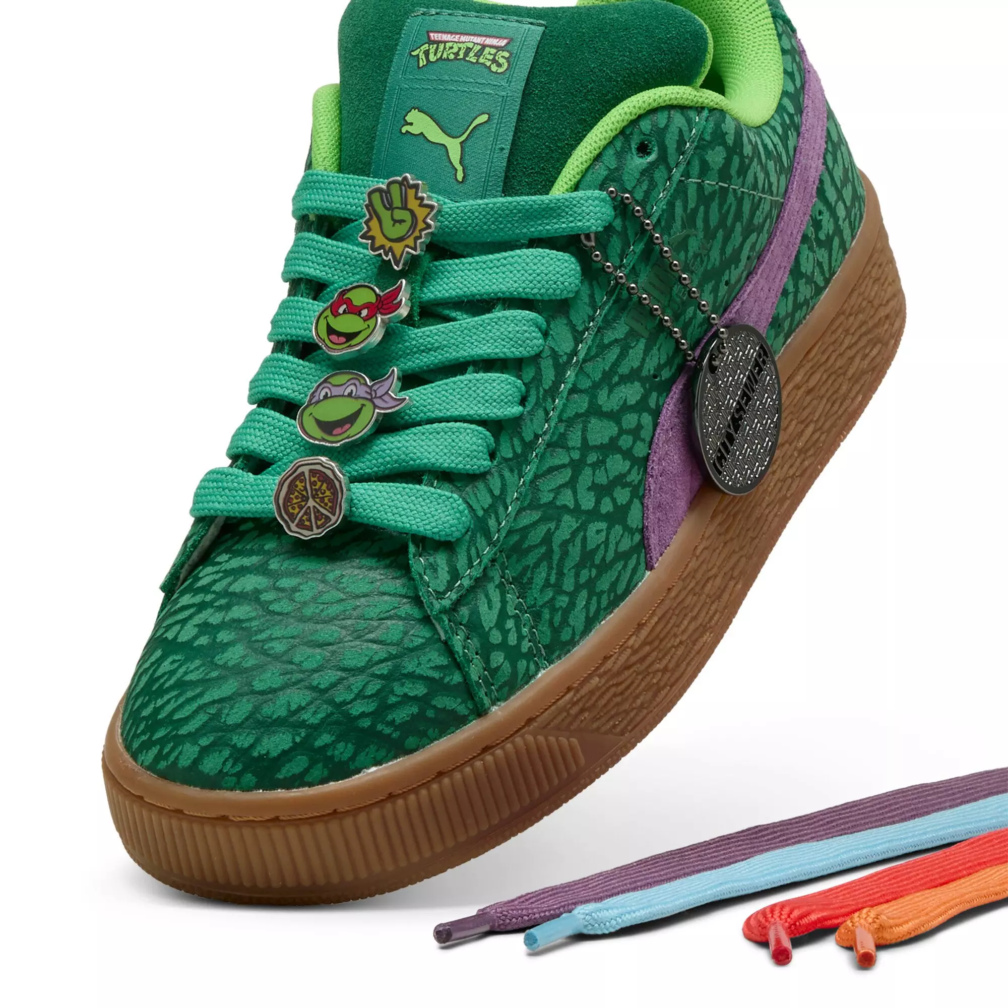 PUMA Suede XL "TMNT" Grade School Boys' Shoe - DK GREEN