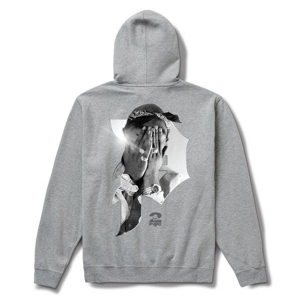Primitive Men's Tupac Brilliance Hoodie - GREY Thumbnail View 1