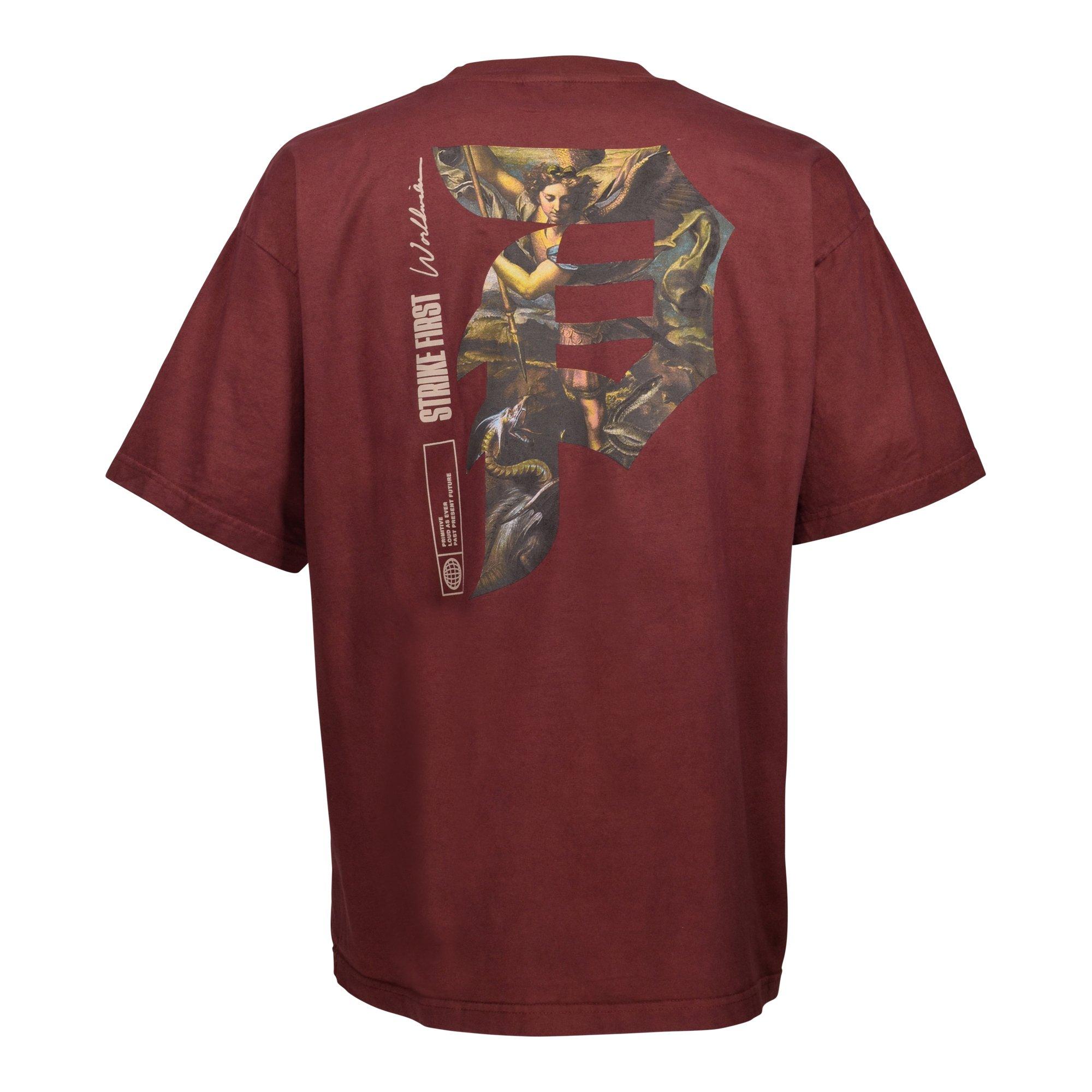 Primitive Men's Valor 2 Tee - BURGUNDY Thumbnail View 2