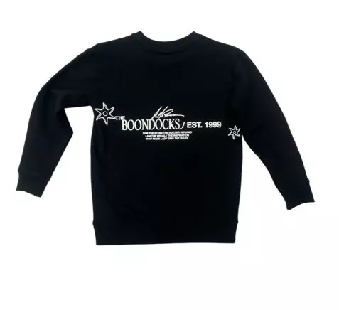 Virtual Threads Big Boys' Boondocks Crew - Black - BLACK