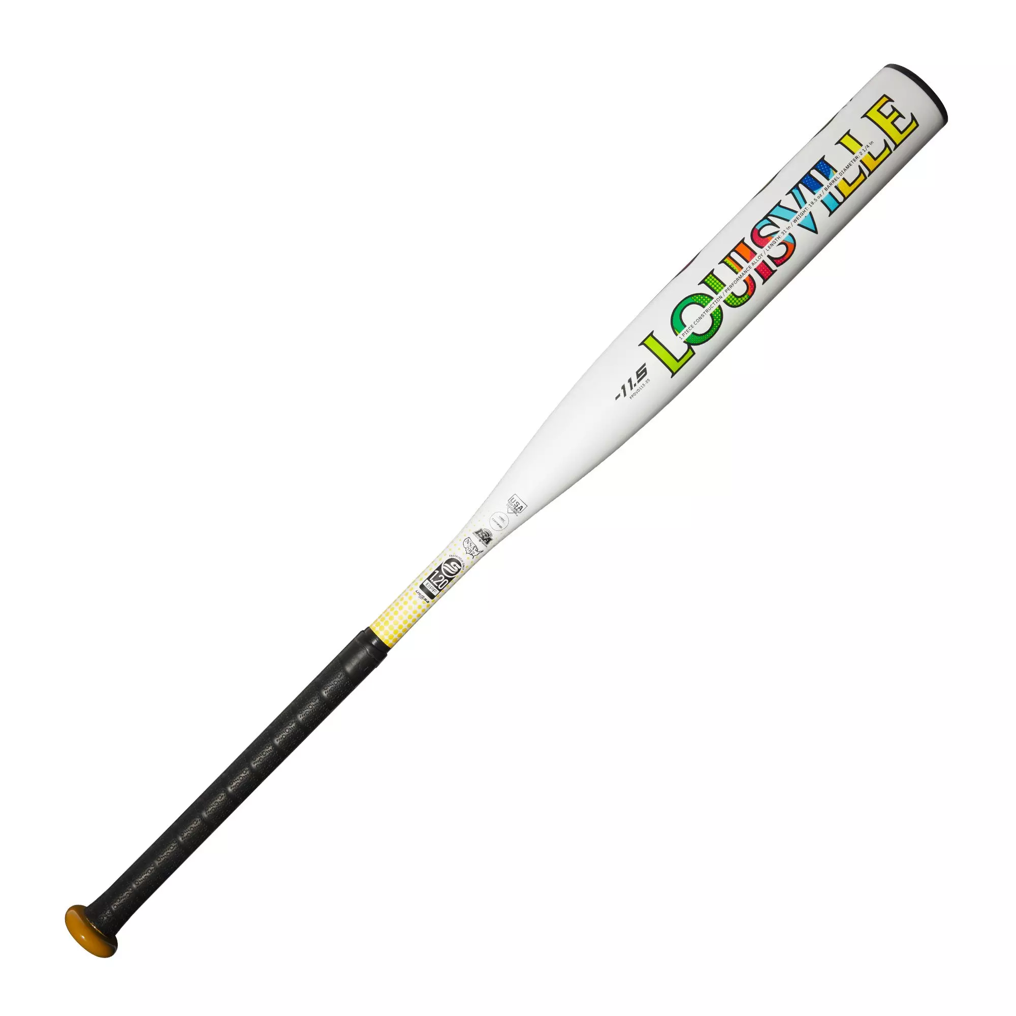 Louisville Slugger Diva Fastpitch Softball Bat (-11.5) 2025 - WHITE/MULTI