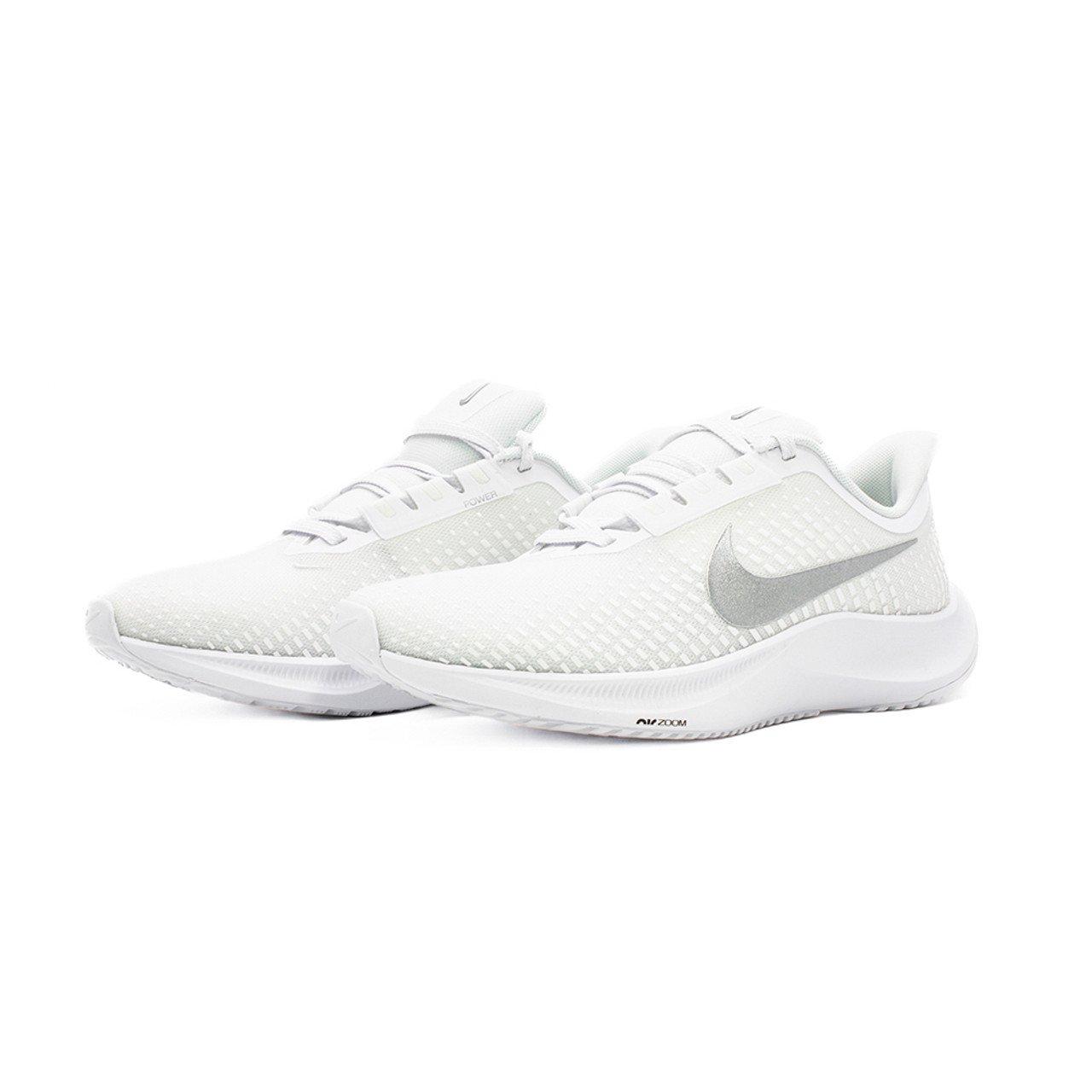 Nike Power Flight "White/Silver" Women's Cheerleading Shoe - WHITE/SILVER Thumbnail View 3
