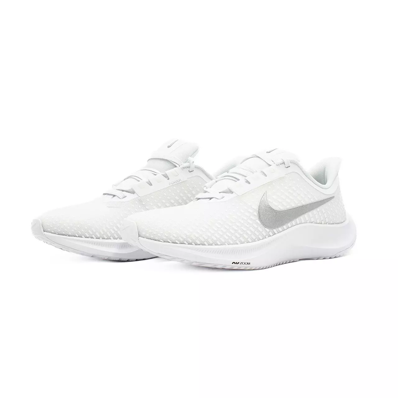 Nike Power Flight "White/Silver" Women's Cheerleading Shoe - WHITE/SILVER
