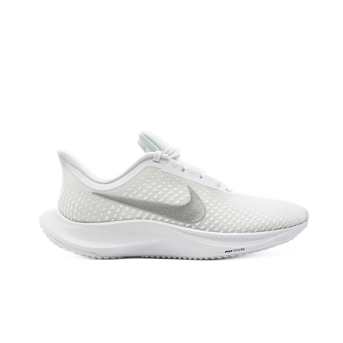 Nike Power Flight "White/Silver" Women's Cheerleading Shoe - WHITE/SILVER Thumbnail View 1
