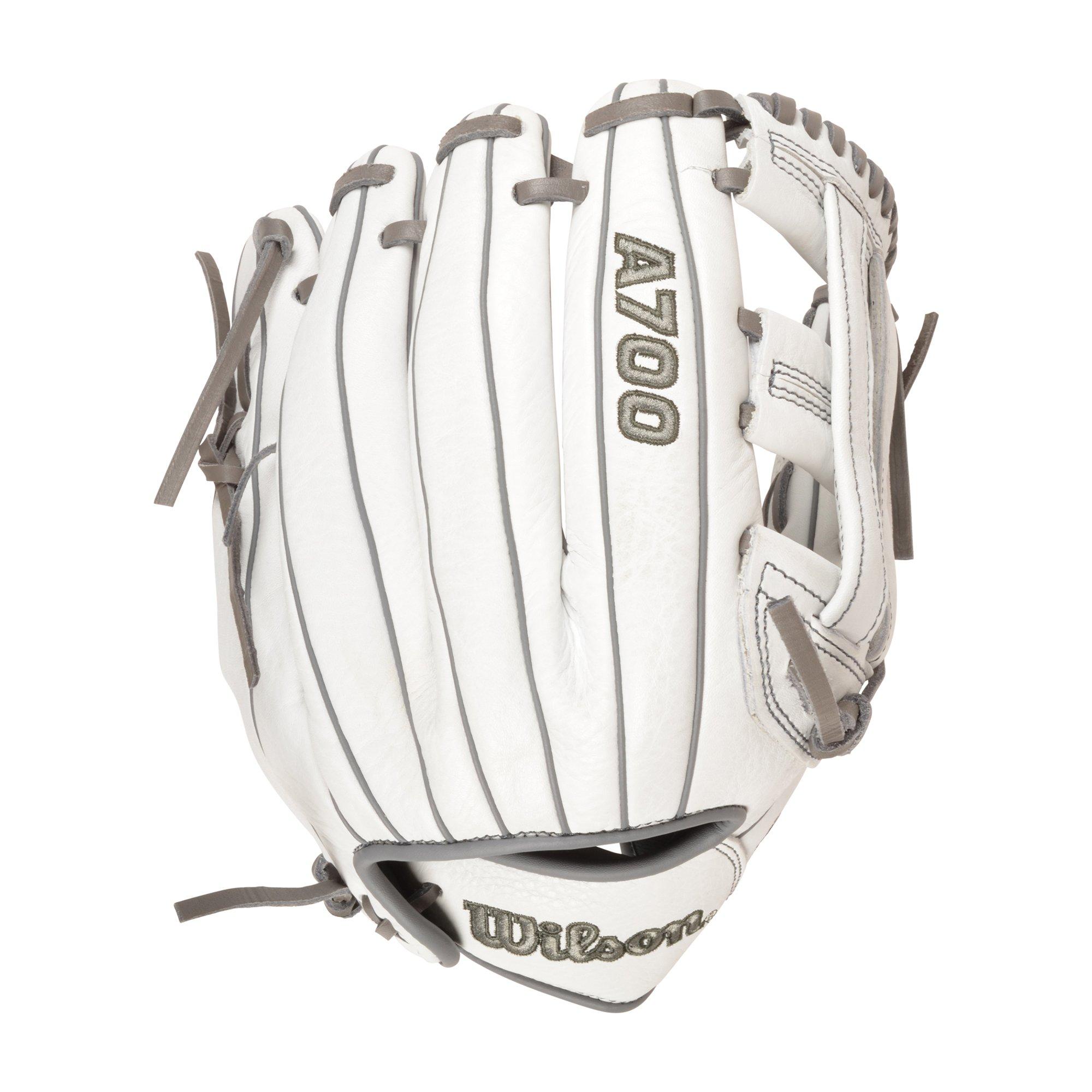 Wilson A700 SMU 12" Softball Fielders Glove - White - WHITE/GREY Thumbnail View 1