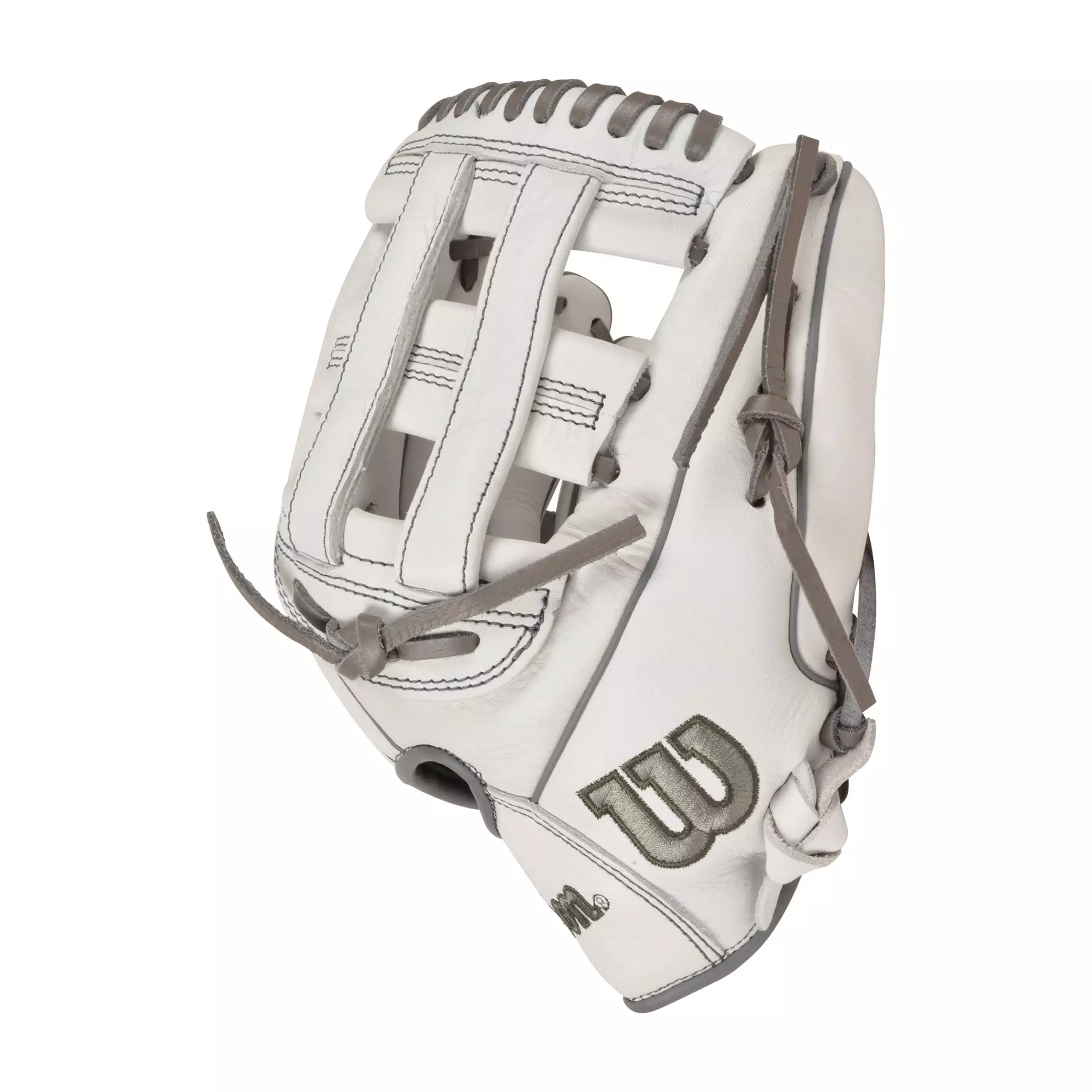 Wilson A700 SMU 12" Softball Fielders Glove - White - WHITE/GREY