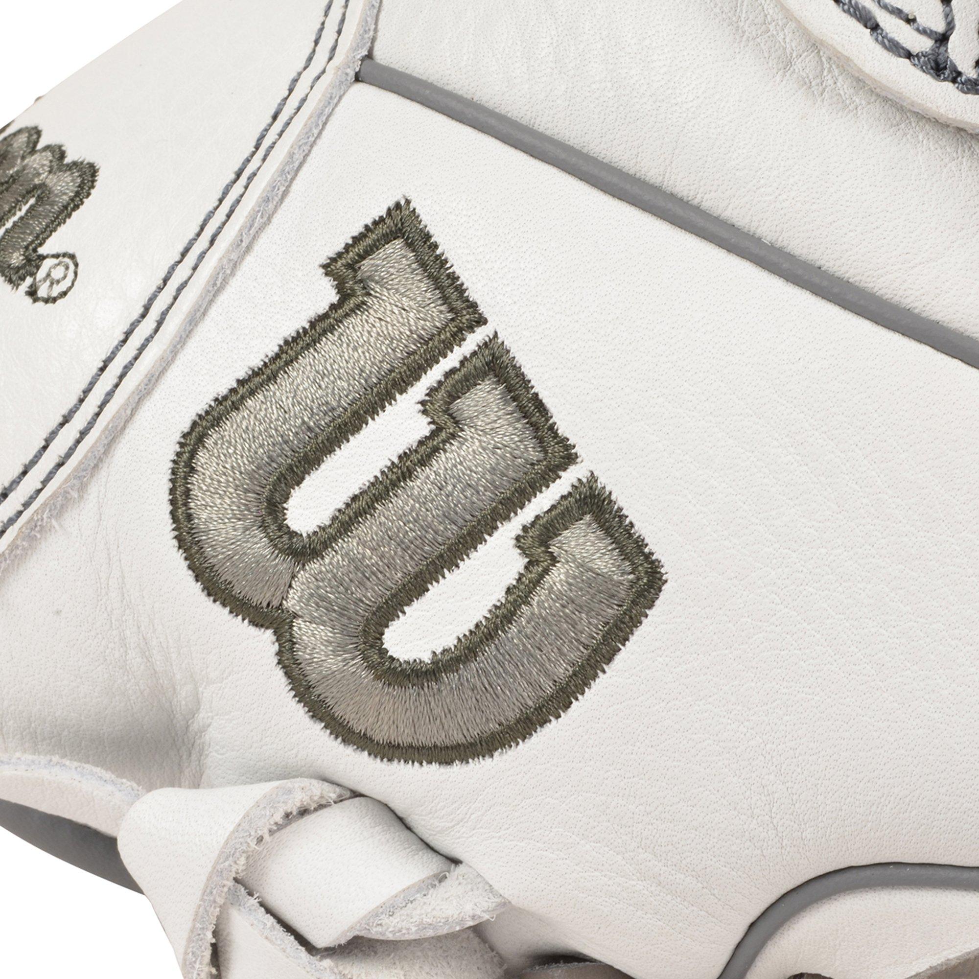 Wilson A700 SMU 12" Softball Fielders Glove - White - WHITE/GREY Thumbnail View 4