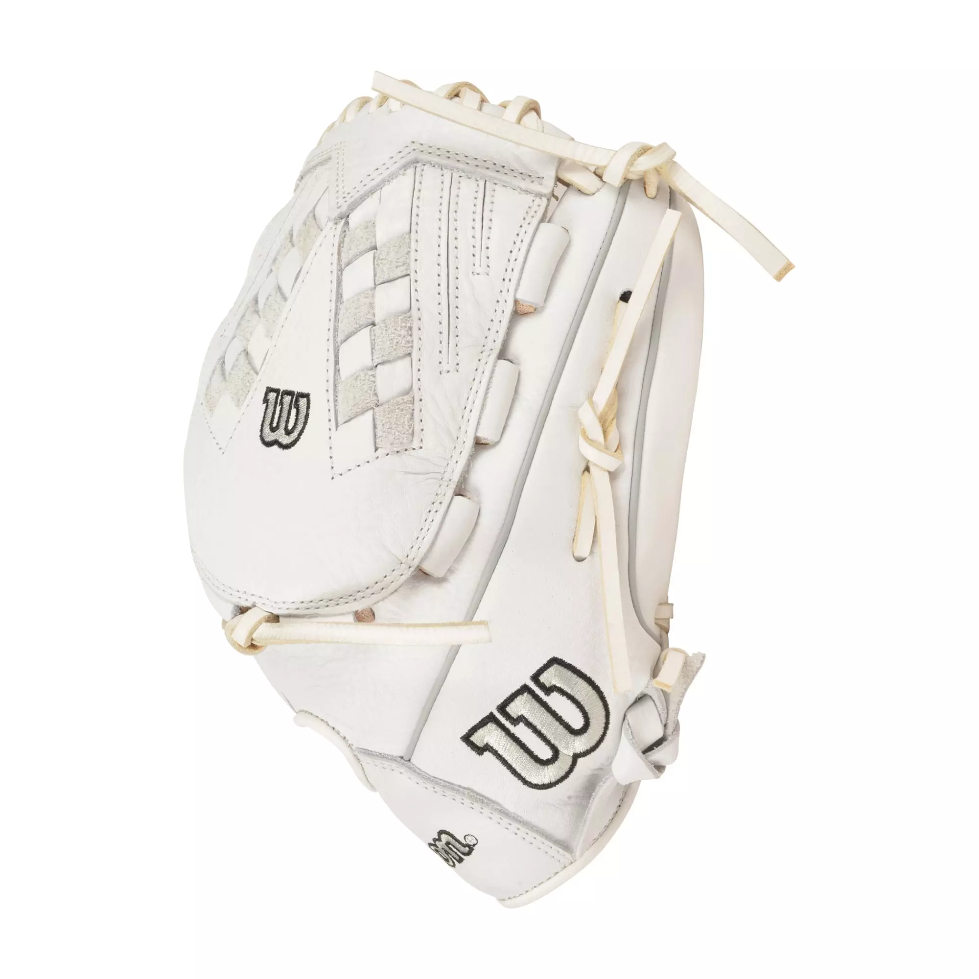 Wilson A700 SMU 12.5" Softball Fielders Glove - WHITE/SILVER